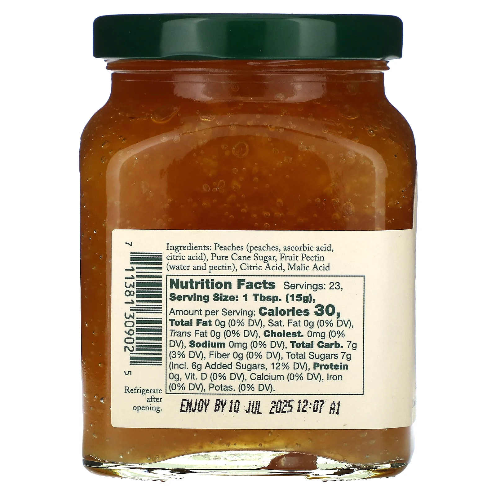 Stonewall Kitchen, Peach Jam, 12.25 oz (346 g)