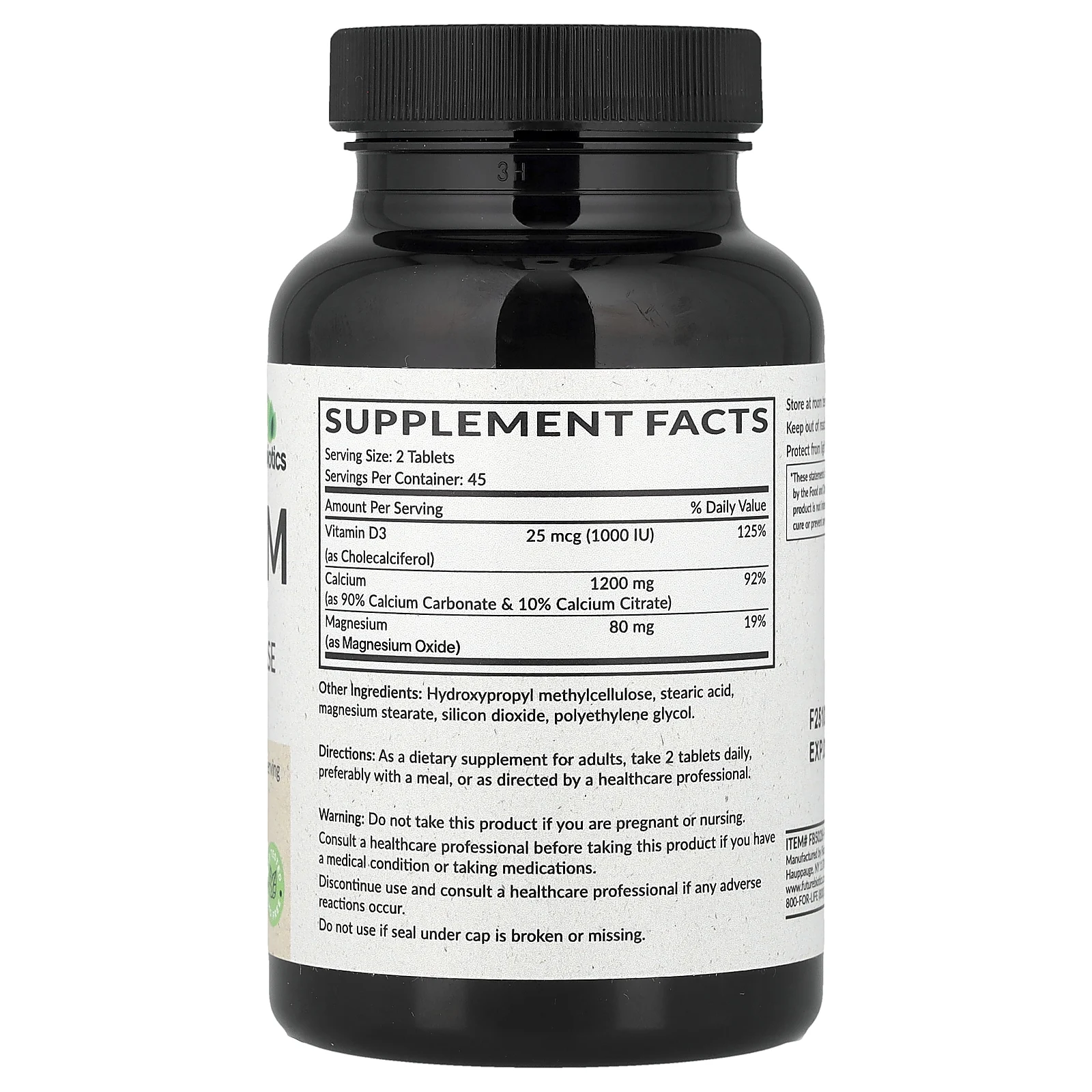 Futurebiotics, кальций с витамином D3, длительное высвобождение, 90 таблеток