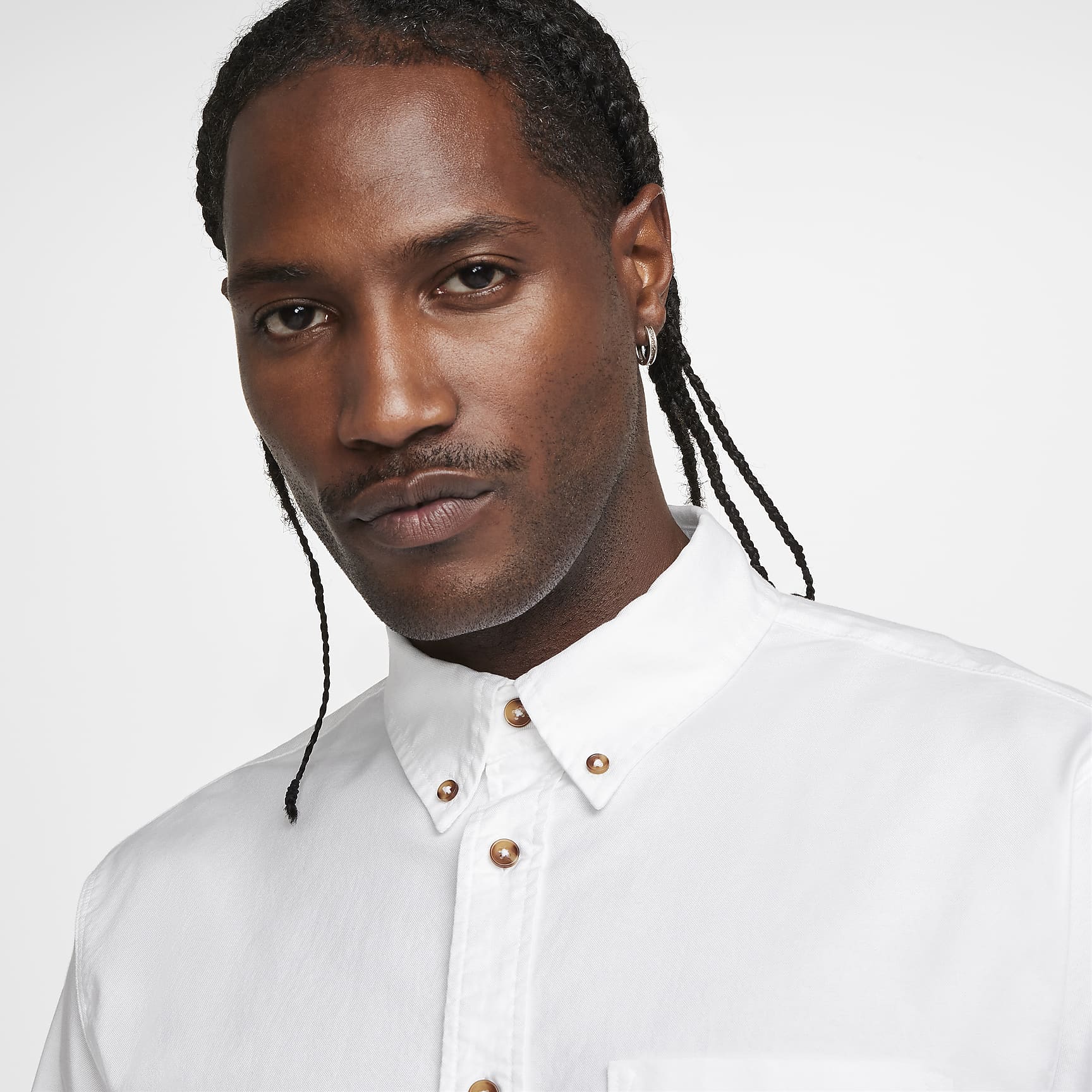 Nike Life Men's Long-Sleeve Oxford Button-Down Shirt