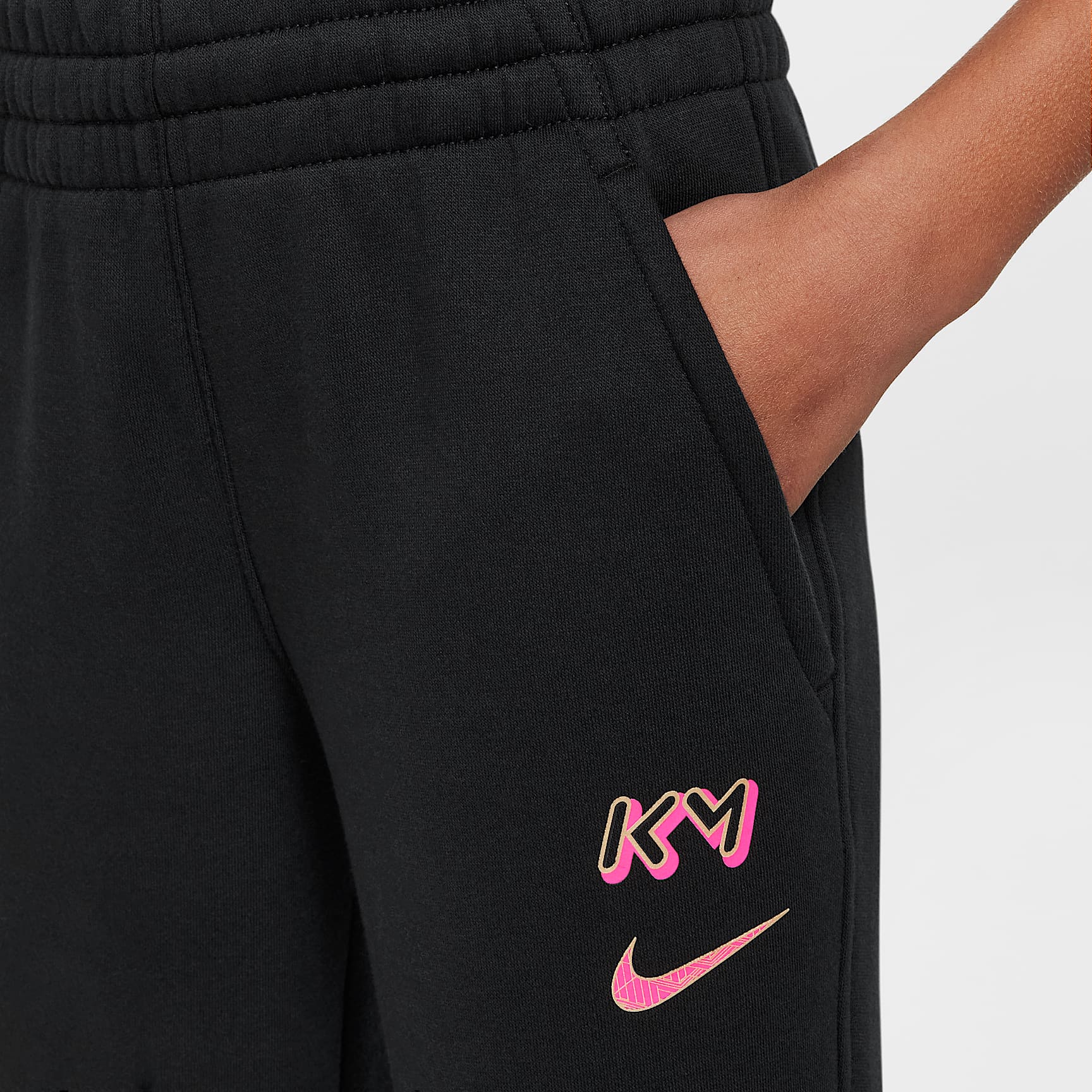 Kylian Mbappé Club Fleece Big Kids' Soccer Joggers