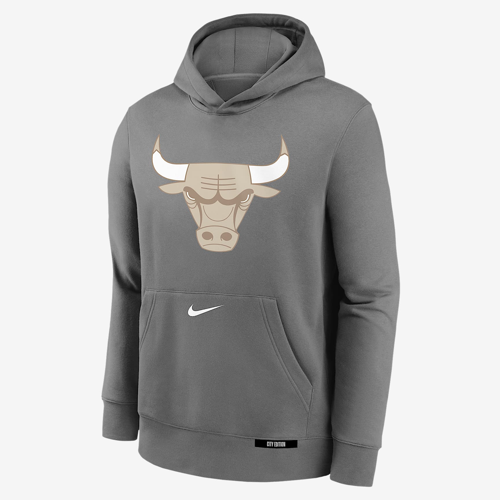 Chicago Bulls Club City Edition Big Kids' Nike NBA Pullover Hoodie