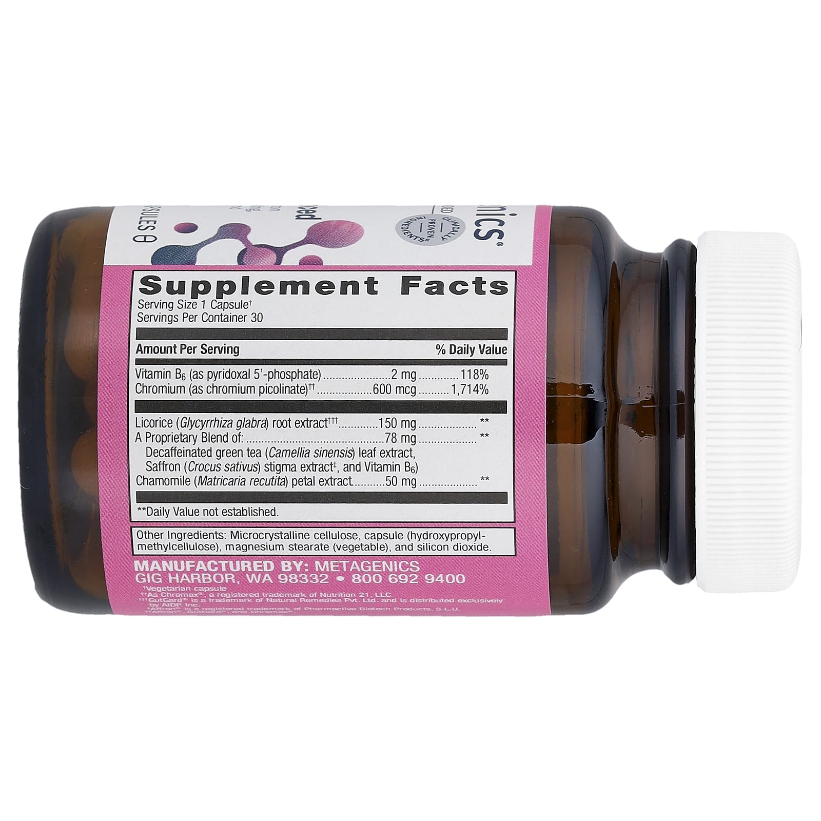 Metagenics, HerWellness™ Naturally Balanced, 30 капсул