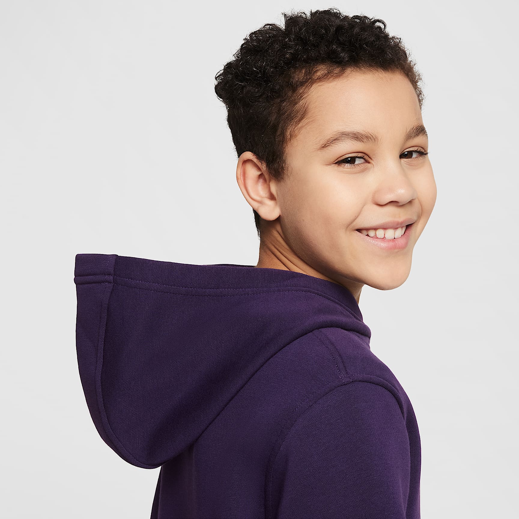 Kylian Mbappé Club Fleece Big Kids' Soccer Hoodie