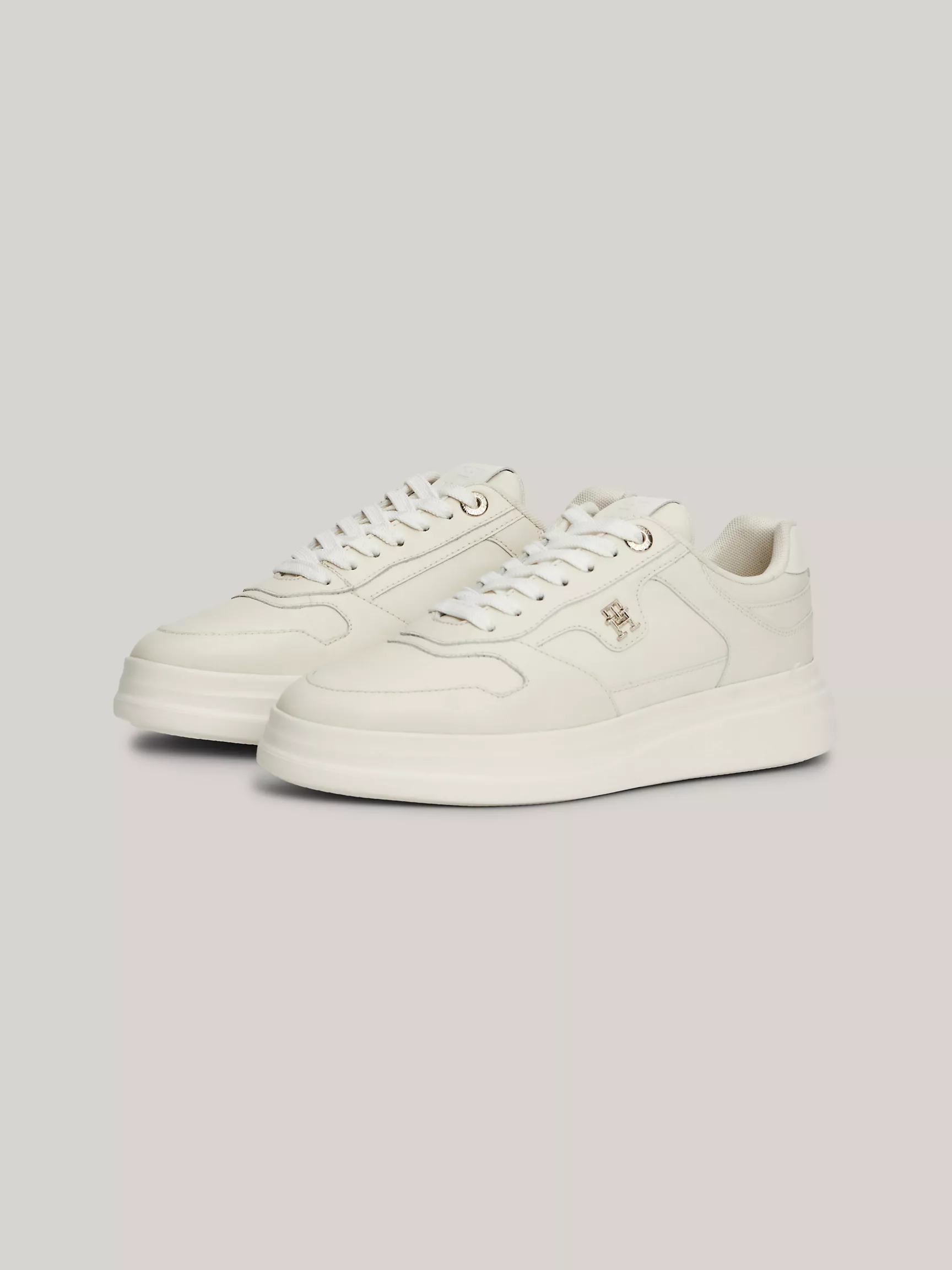 Женские кроссовки Tommy Hilfiger, Роскошные кожаные кеды с заостренным носком