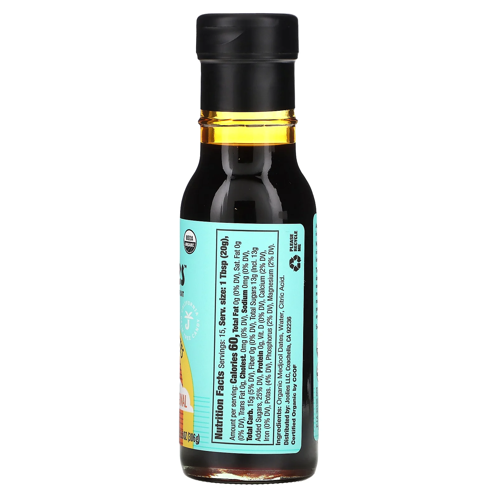 Joolies, Органический сироп с финиками Medjool, оригинальный, 306 г (10,8 унции)