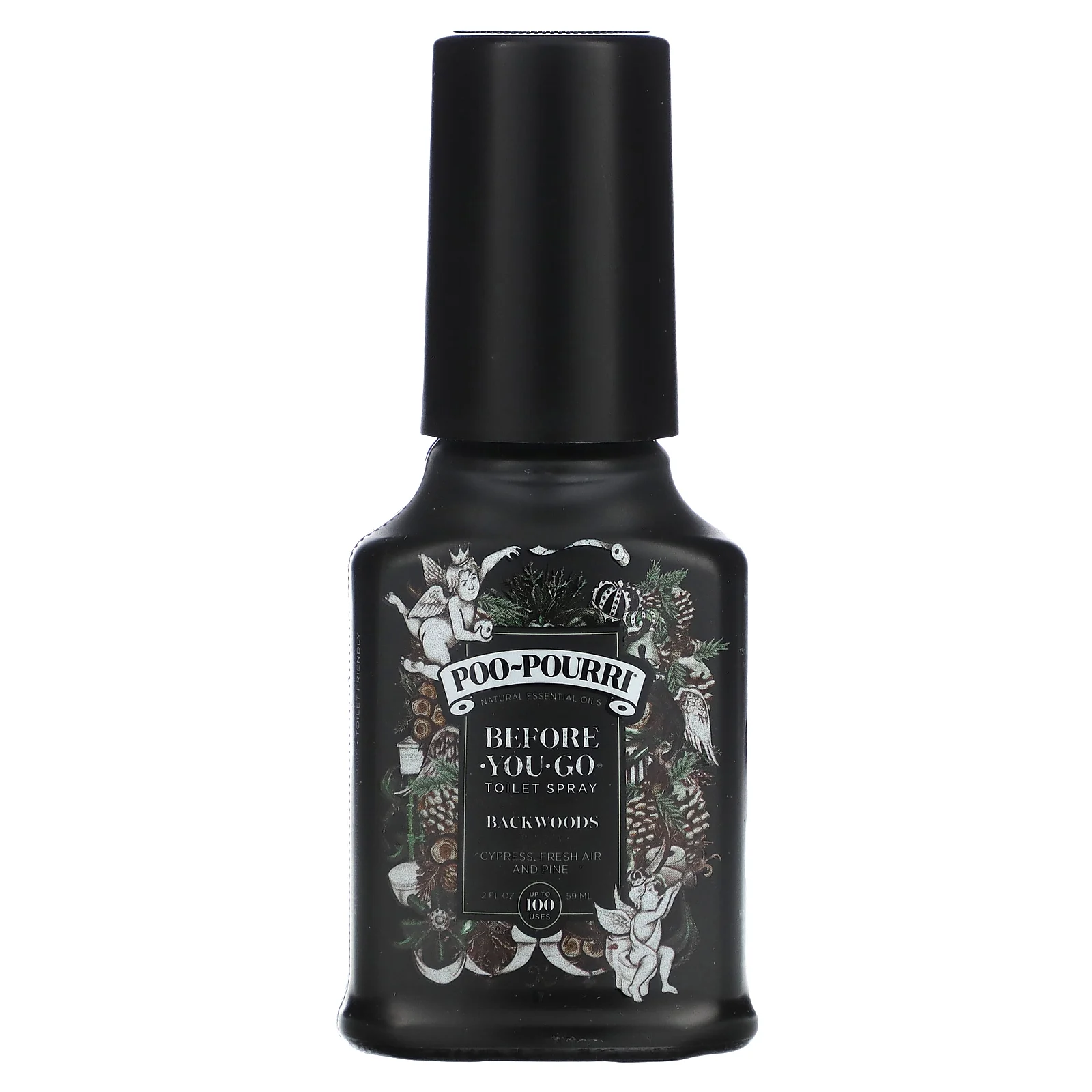Poo-Pourri, Спрей для туалета Before You Go, Backwoods, Cypress, Fresh Air and Pine, 59 мл (2 жидк. Унции)