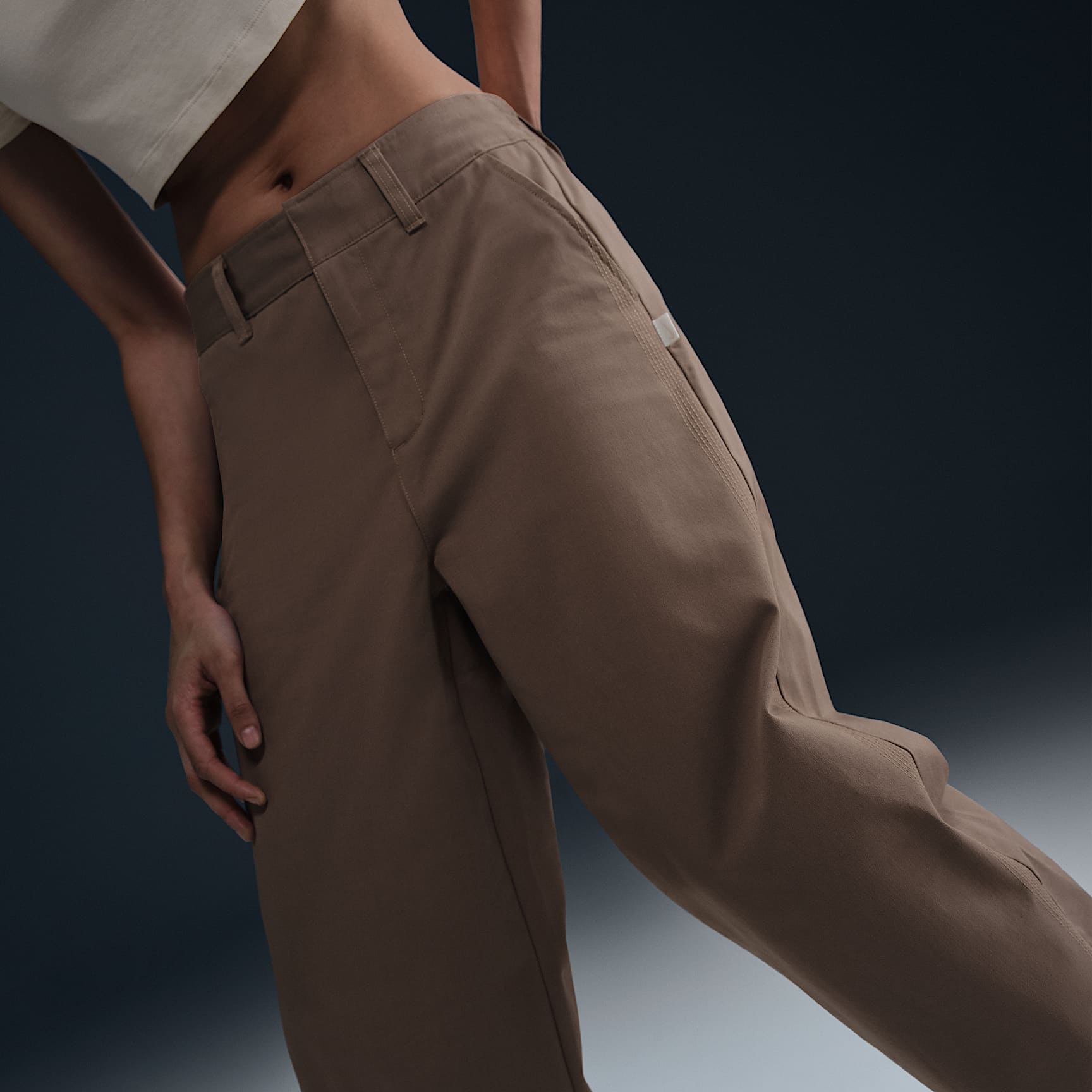 Nike Sportswear Collection Women's Mid-Rise Twill Trousers