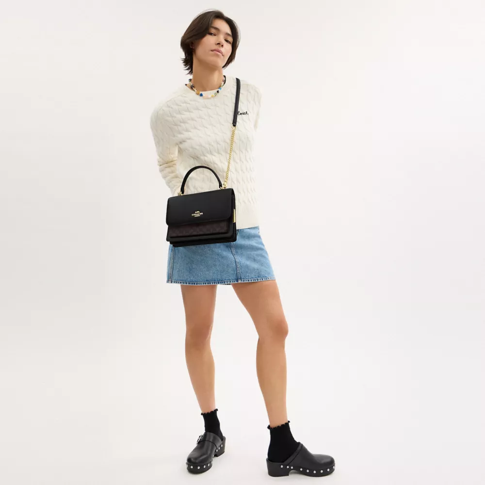 Сумка COACH Klare Top Handle Bag In Signature Canvas