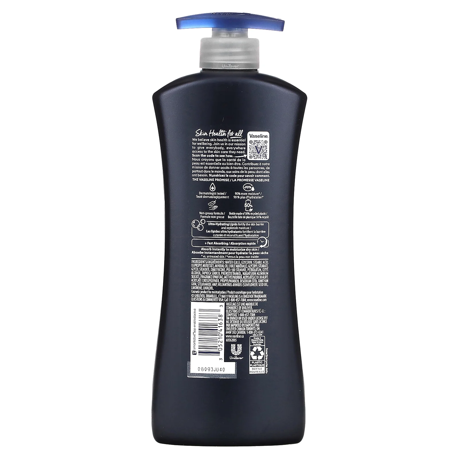 Vaseline, быстро впитывающийся лосьон для тела и лица для мужчин, 600 мл (20,3 жидк. унции)