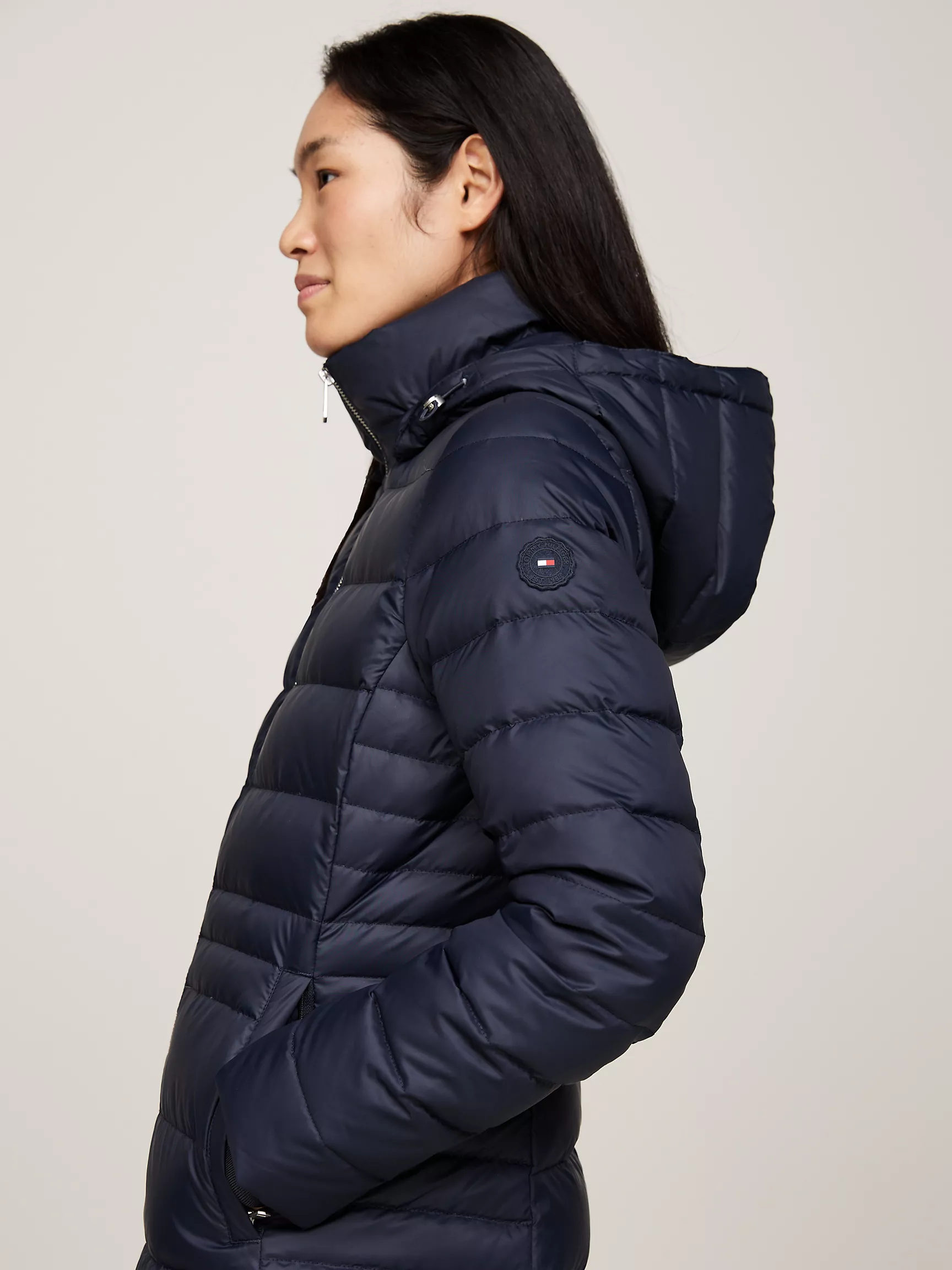 Женское пальто Tommy Hilfiger, Водоотталкивающее пуховое пальто с капюшоном