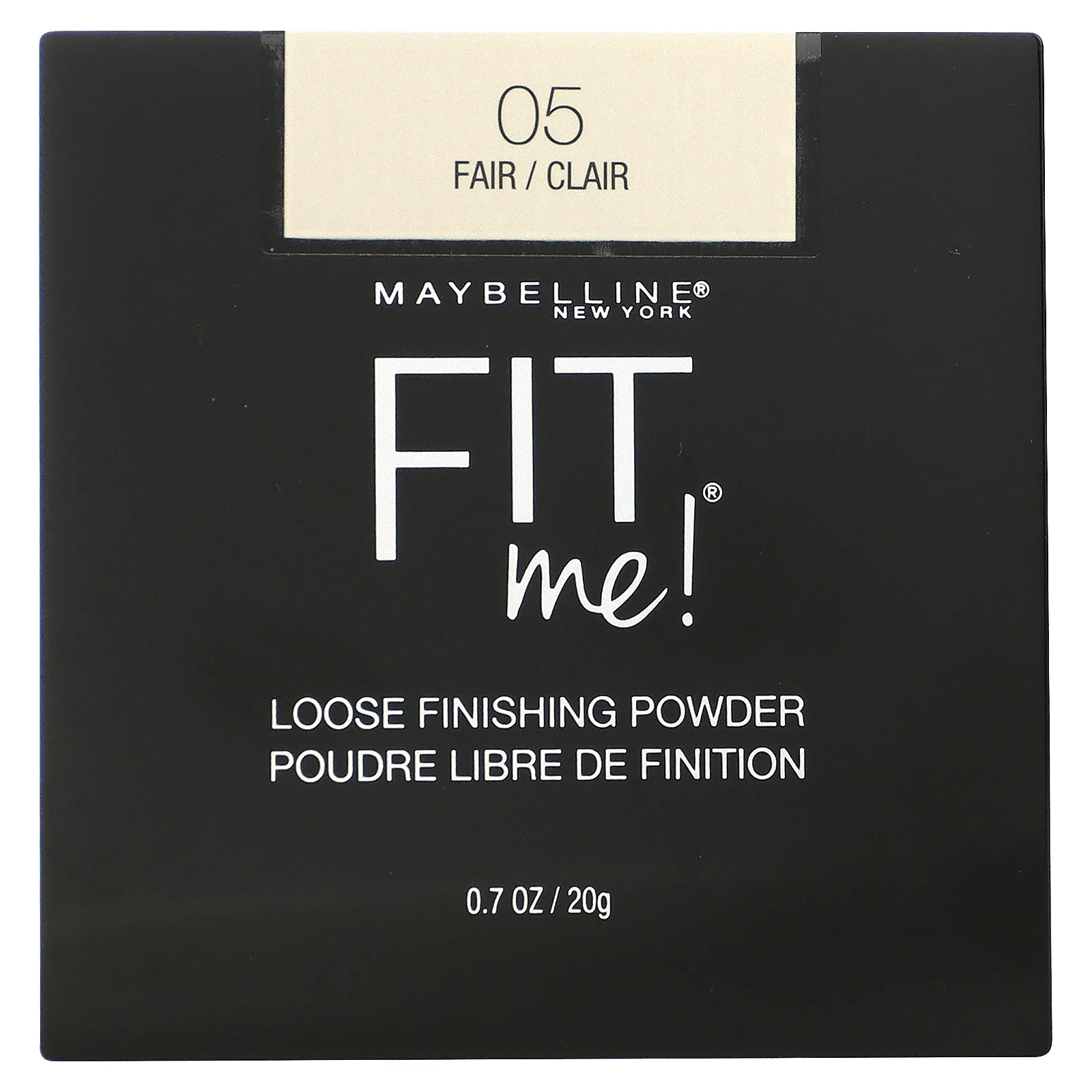 Maybelline, Fit Me, рассыпчатая финишная пудра, оттенок 05 «Светлый», 20 г