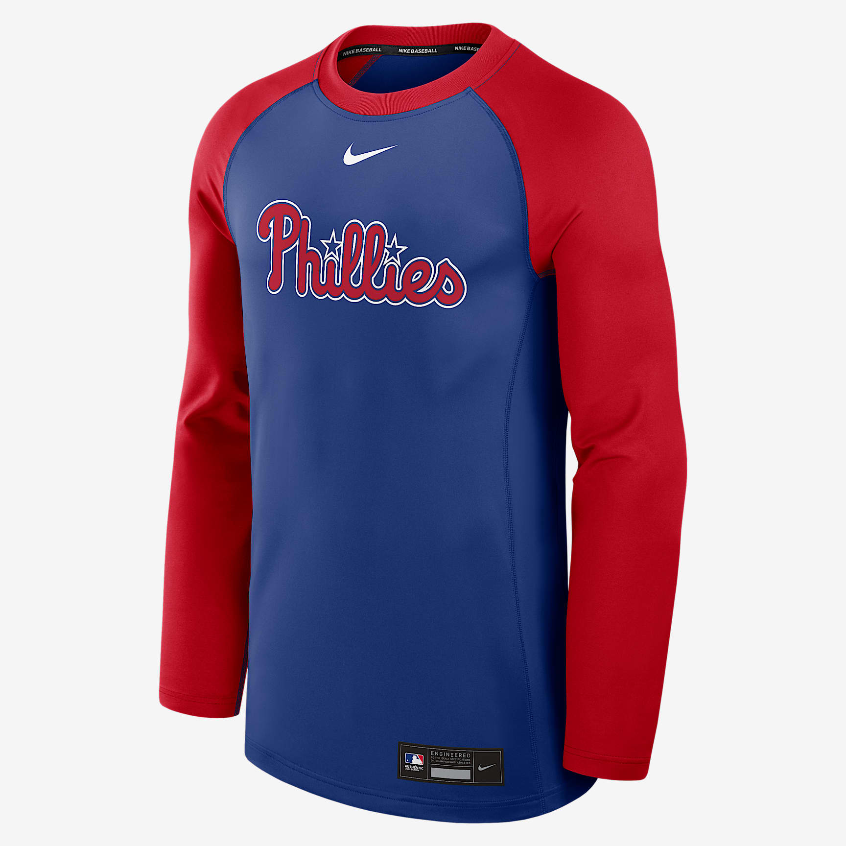 Philadelphia Phillies Authentic Collection Game Time Men's Nike Dri-FIT MLB Pullover Crew