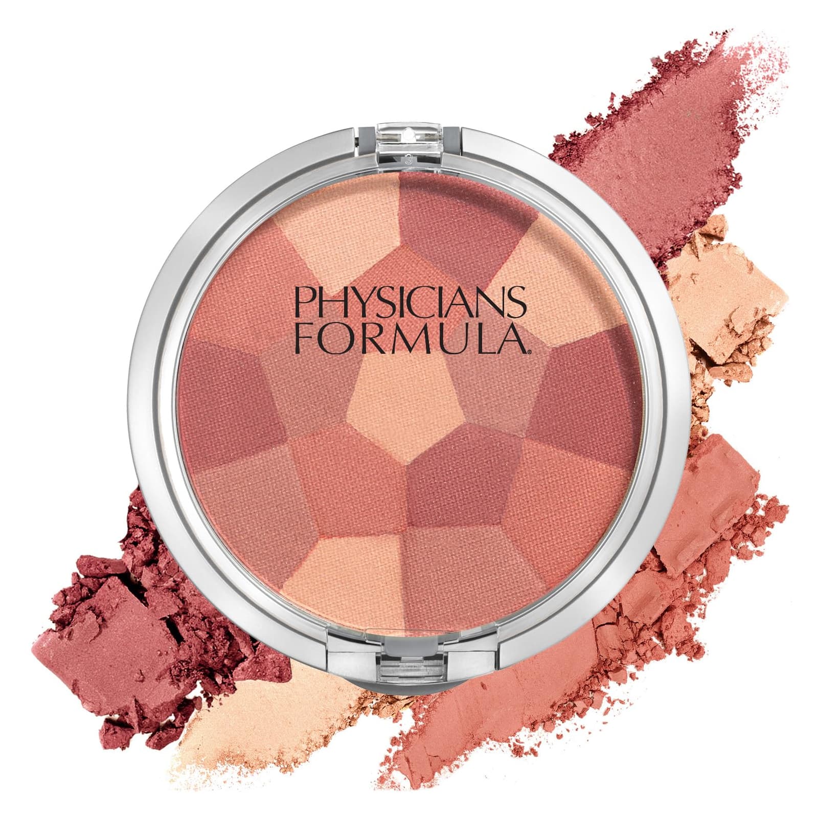 Physicians Formula, Powder Palette, разноцветные румяна, сияющий розовый, 5 г (0,17 унции)