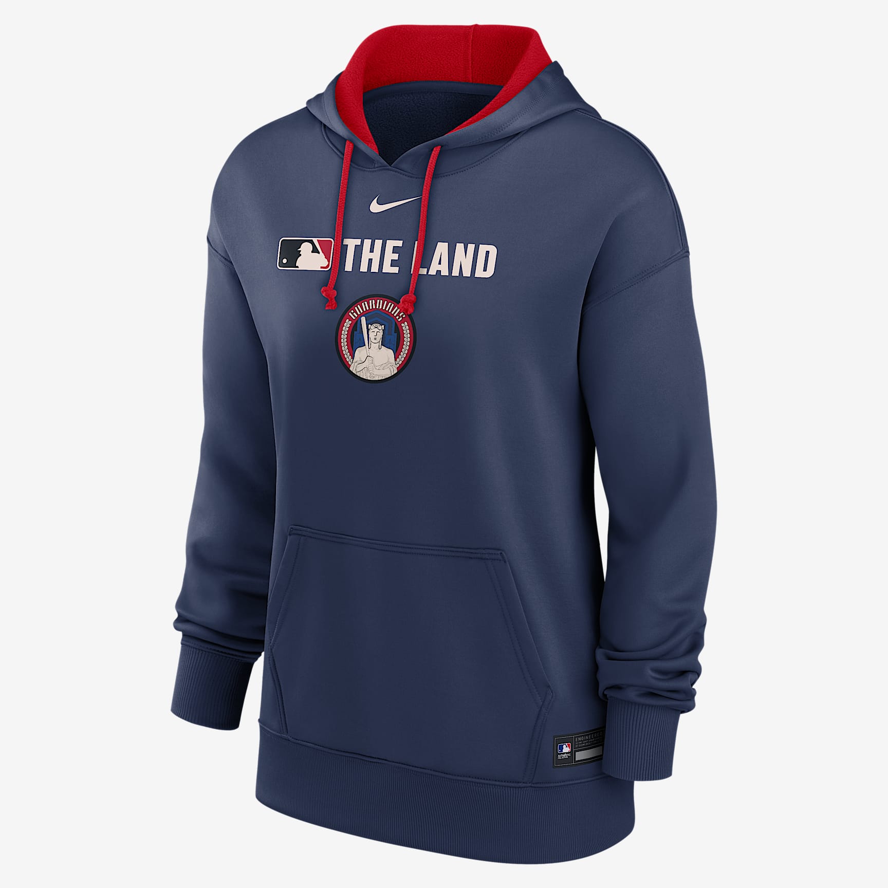Cleveland Guardians Authentic Collection City Connect Women's Nike Therma MLB Pullover Hoodie