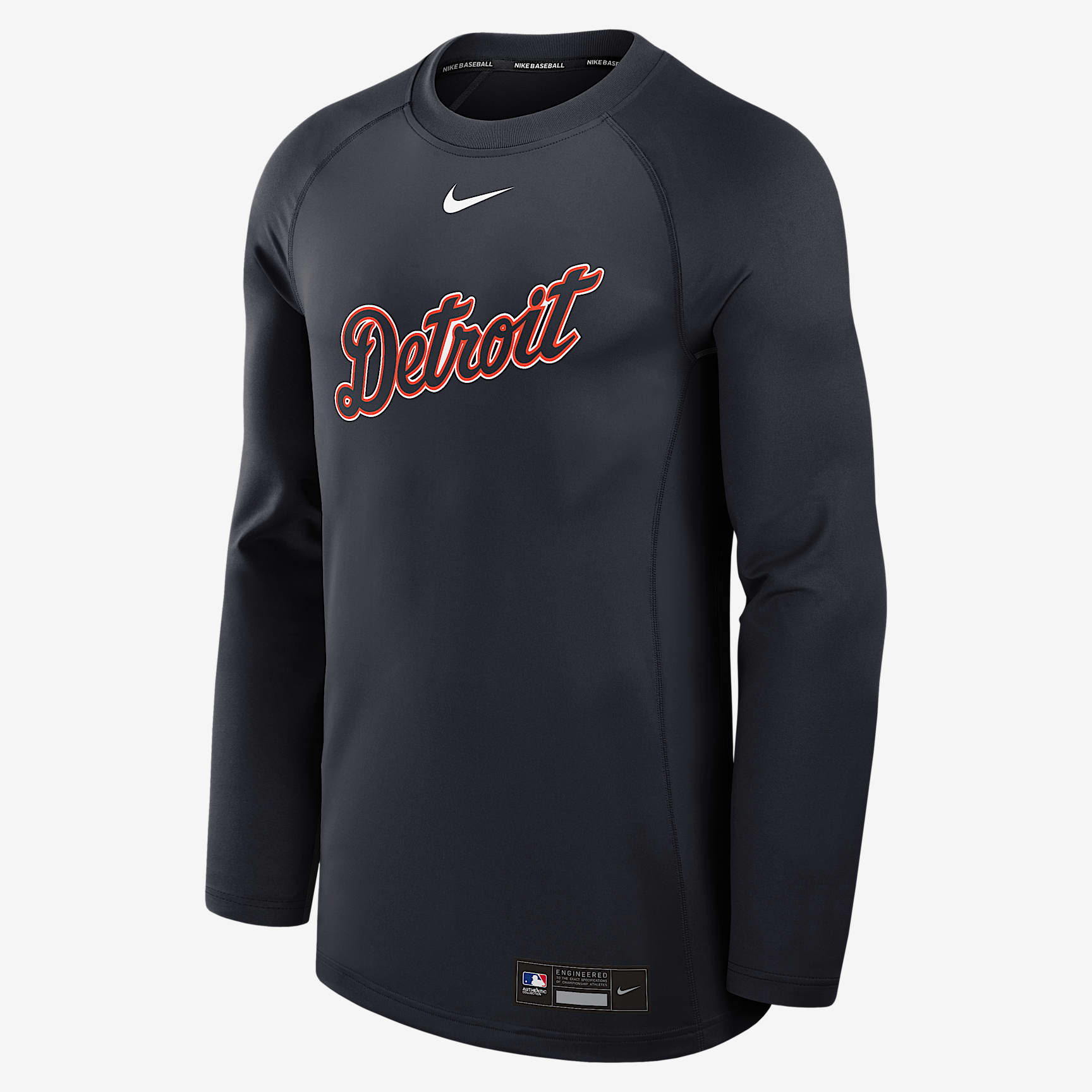 Detroit Tigers Authentic Collection Game Time Men's Nike Dri-FIT MLB Pullover Crew