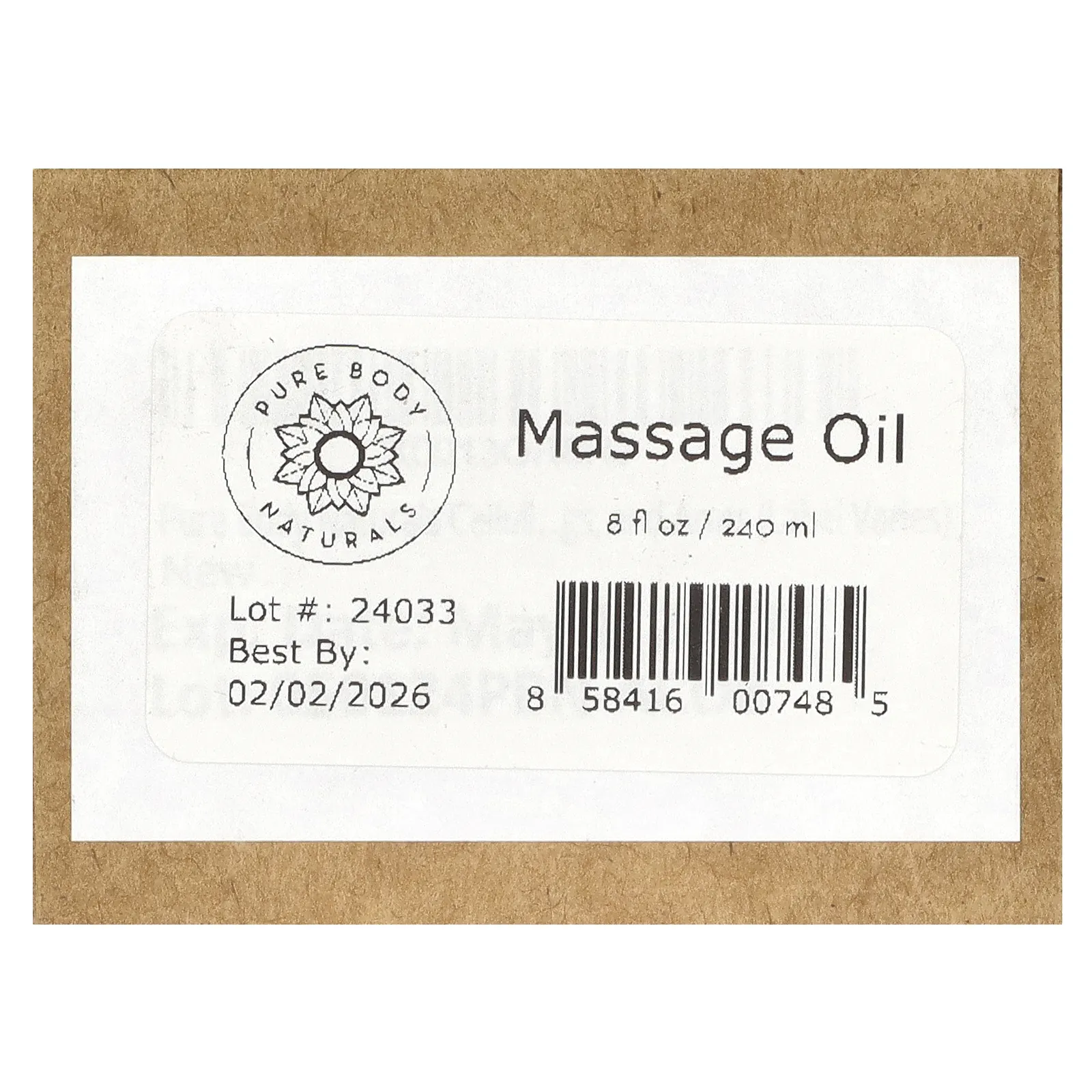 Pure Body Naturals, Масло для разглаживания целлюлита, 240 мл (8 жидк. Унций)
