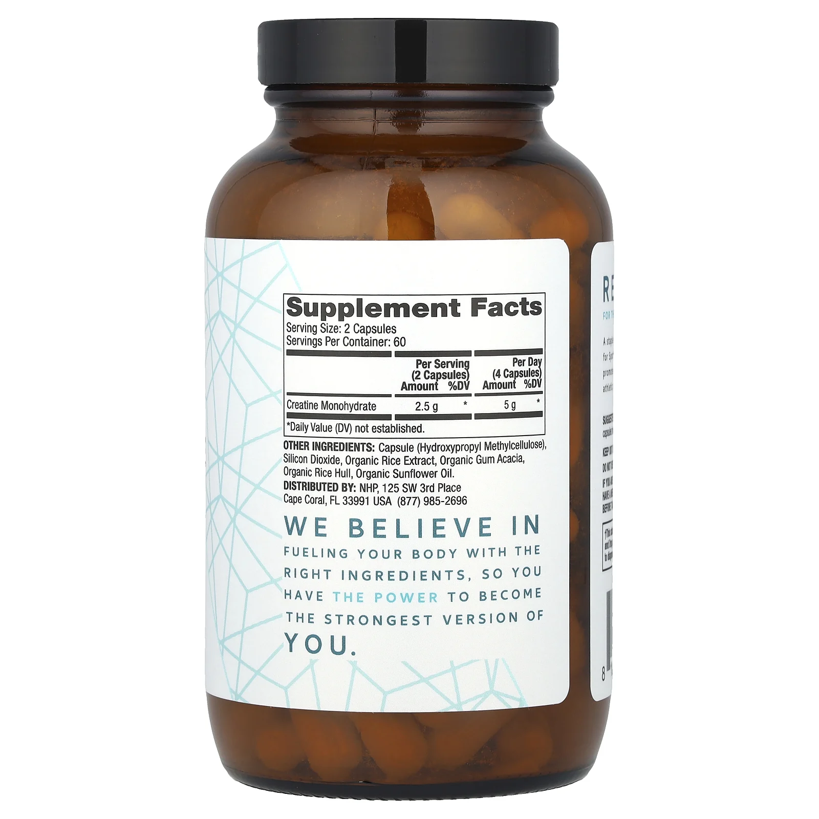 Dr. Mercola, Моногидрат креатина, 2,5 г, 120 капсул (1,25 г на капсулу)