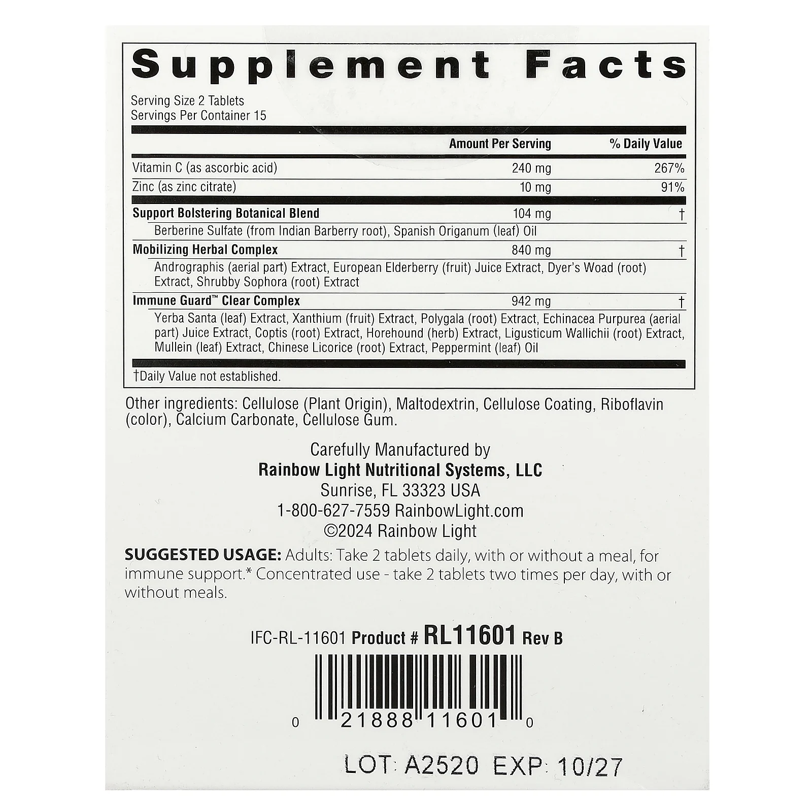 Rainbow Light, Counter Attack®, 30 таблеток