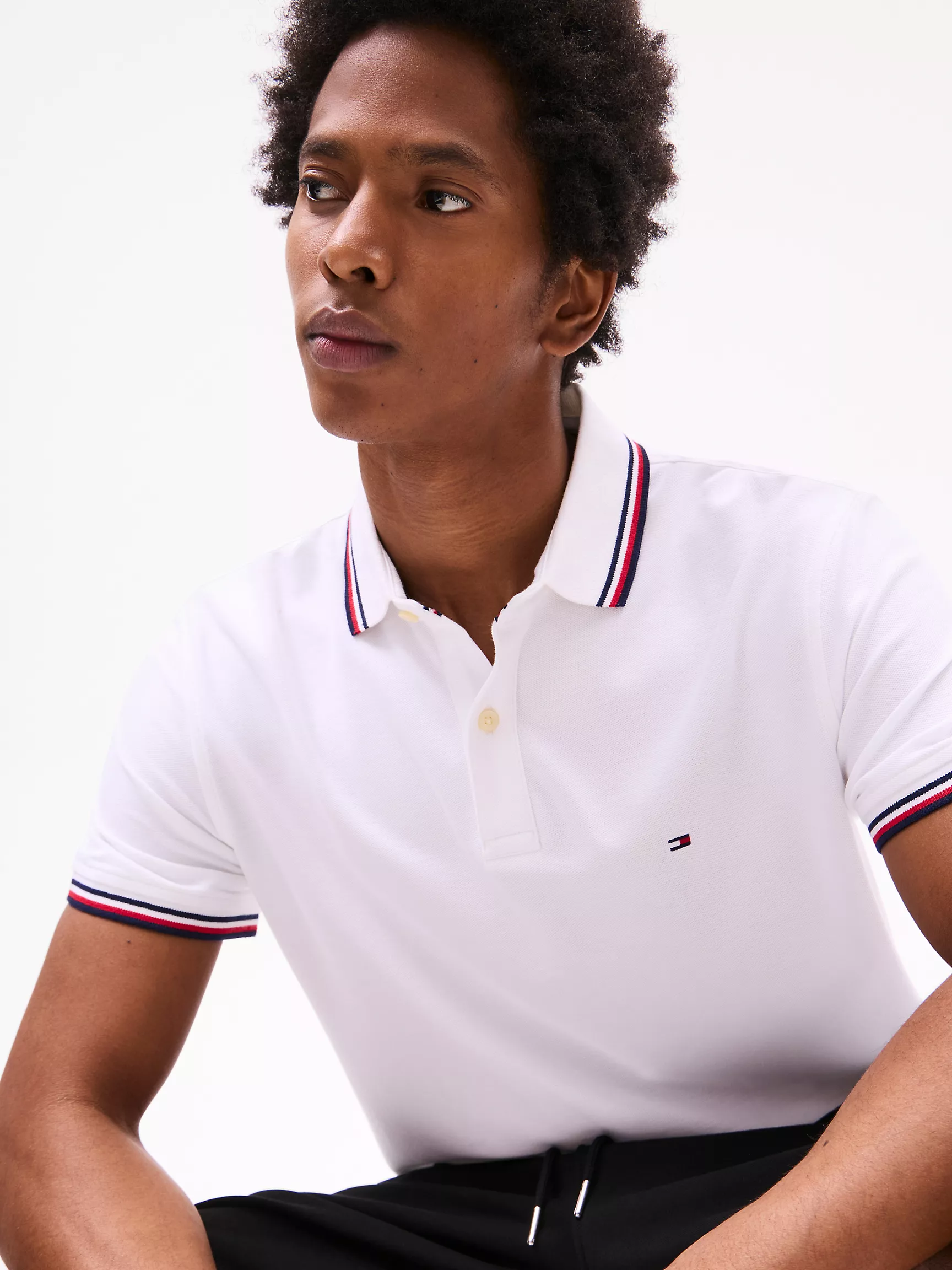 Мужское поло Tommy Hilfiger, Влагоотводящее поло Tommy стандартного кроя