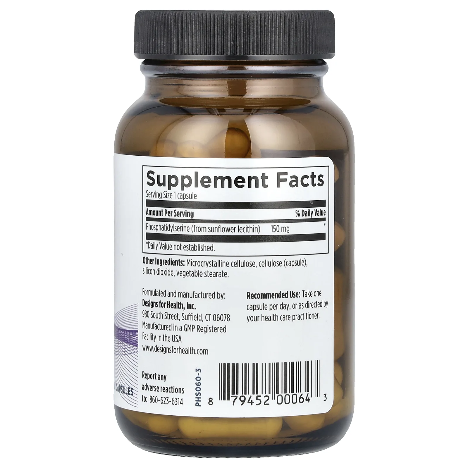 Designs For Health, PS 150, 150 мг, 60 вегетарианских капсул