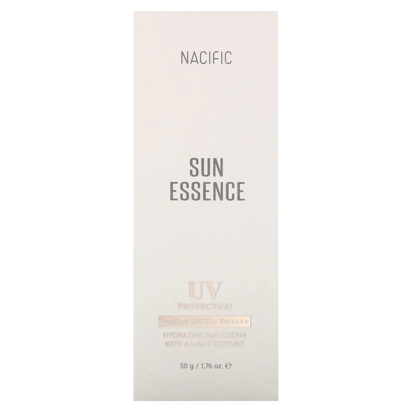 Nacific, Sun Essence, защита от ультрафиолета, SPF 50+ PA ++++, 50 г (1,76 унции)