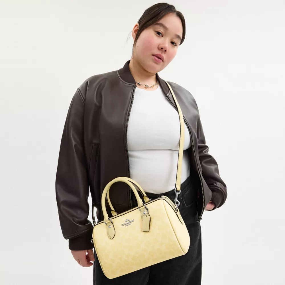 Сумка COACH Rowan Satchel Bag In Signature Canvas