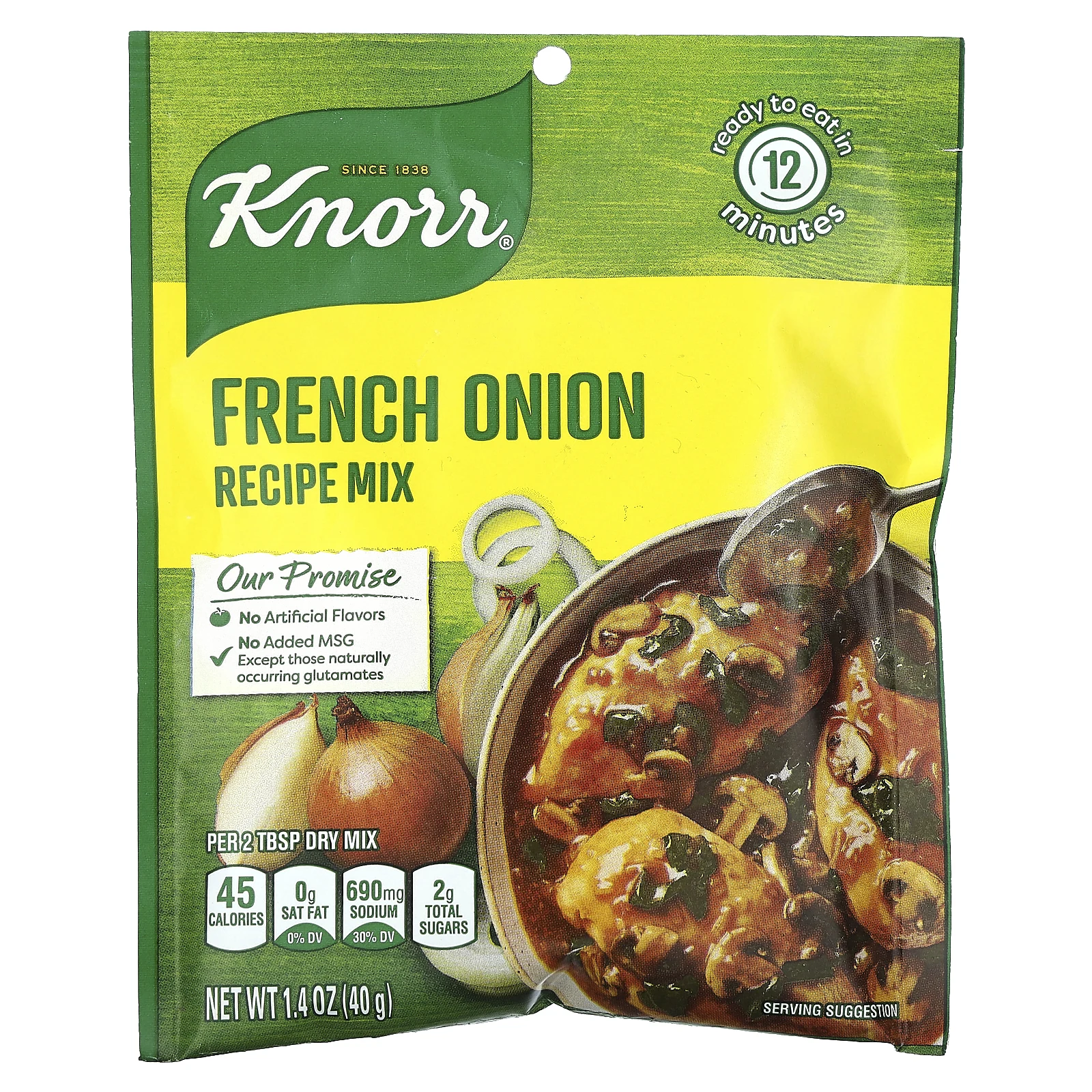 Knorr, Смесь  Французский луковый рецепт , 1,4 унции (40 г)
