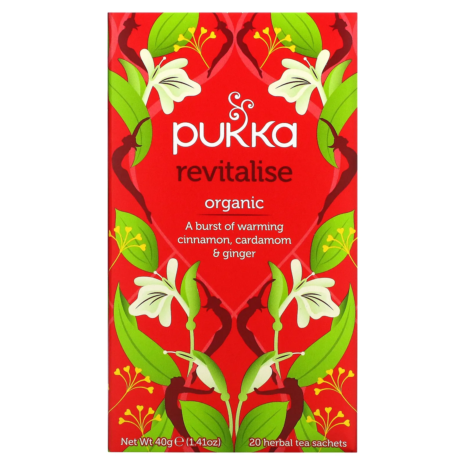 Pukka Herbs, Органический травяной чай, восстановление, 20 пакетиков, 40 г (1,41 унции)
