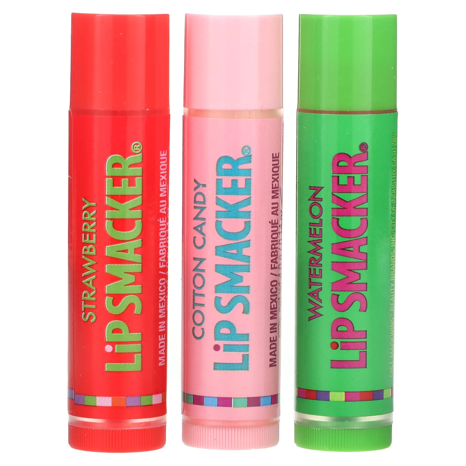 Lip Smacker, Бальзам для губ, оригинальные и лучшие вкусы, 3 шт. В упаковке, 4 г (0,14 унции)