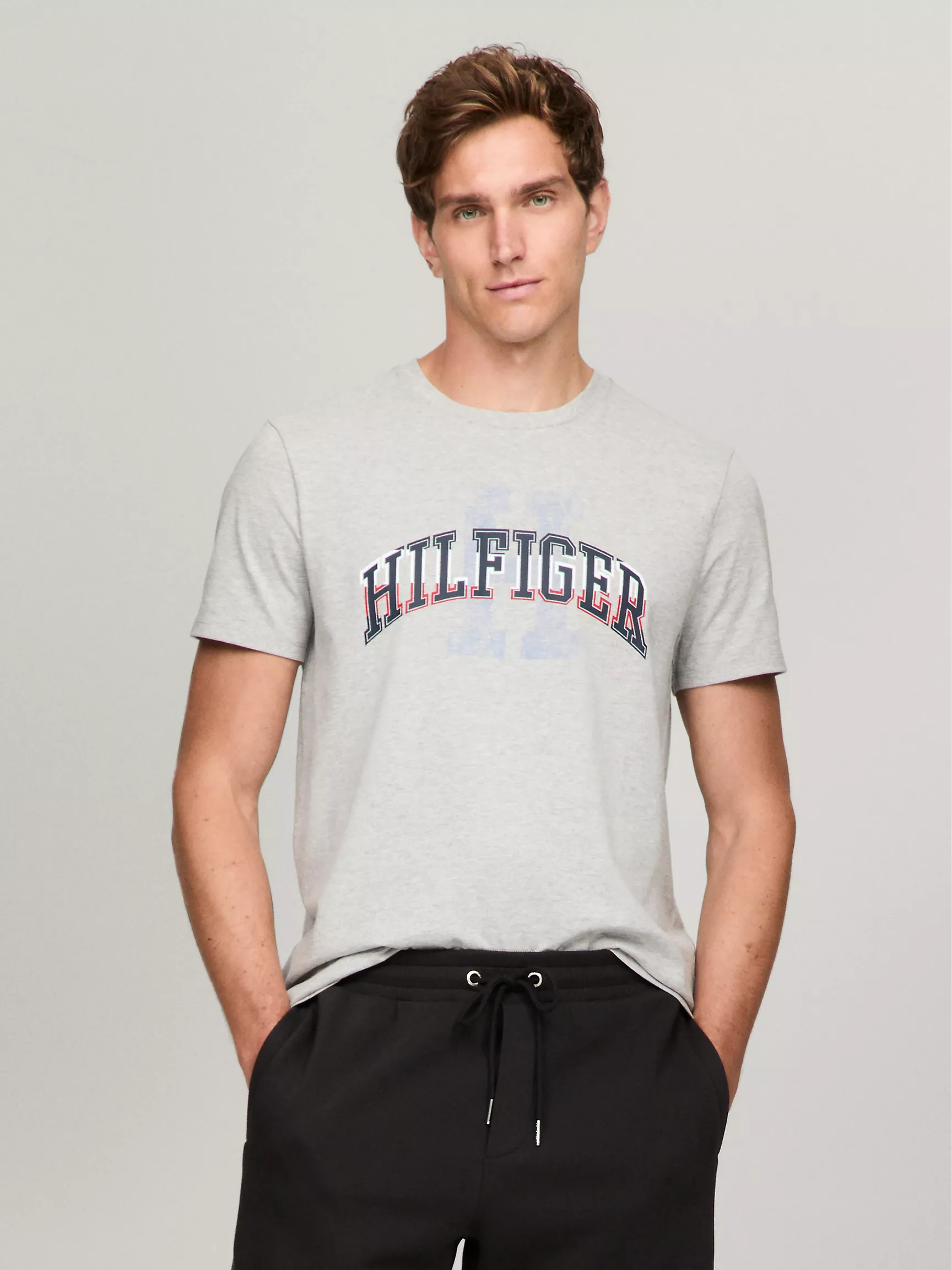 Мужская футболка Tommy Hilfiger, Футболка с графическим логотипом Hilfiger