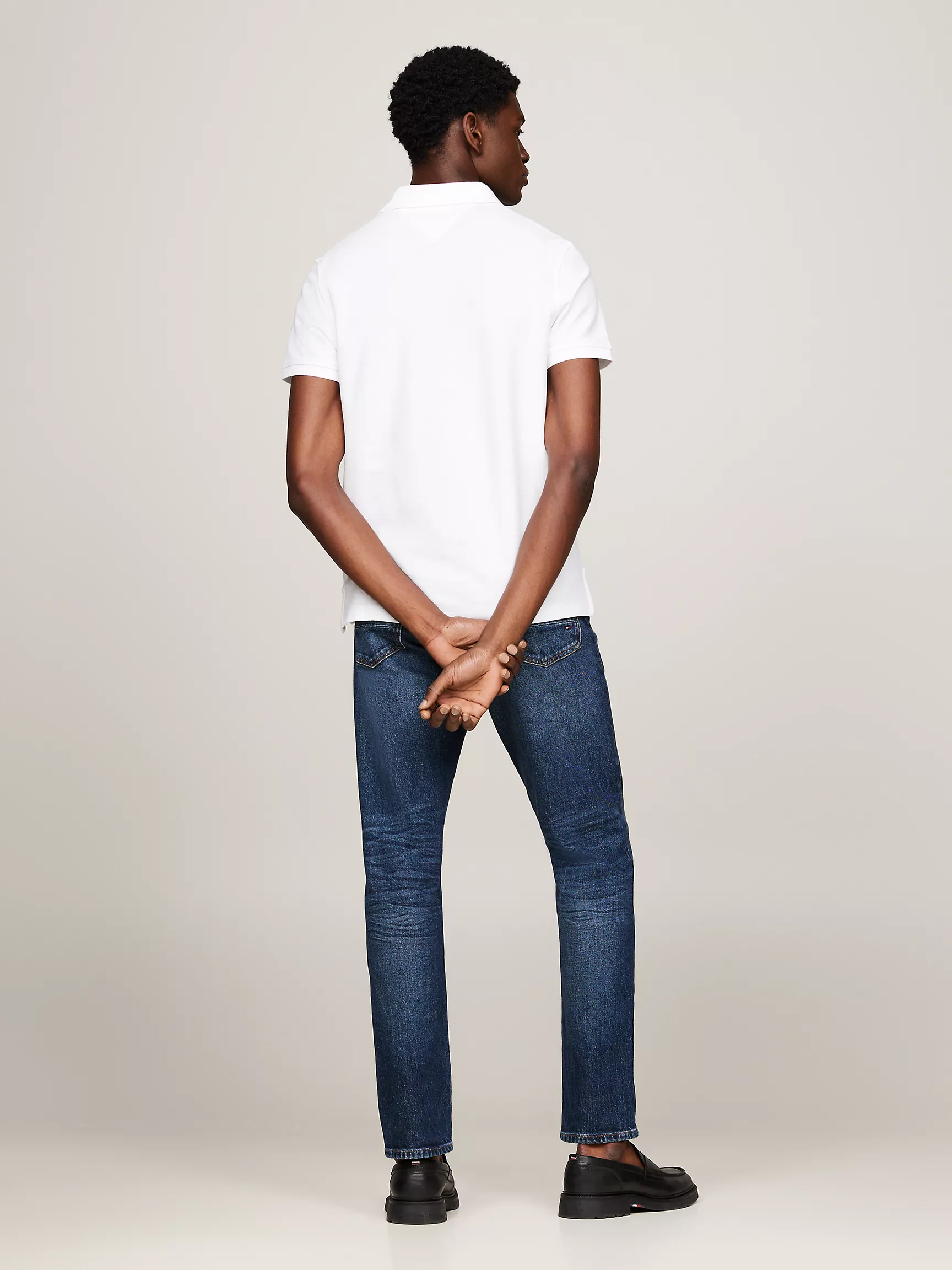 Мужское поло Tommy Hilfiger, Поло стандартного кроя с вышитым логотипом Hilfiger