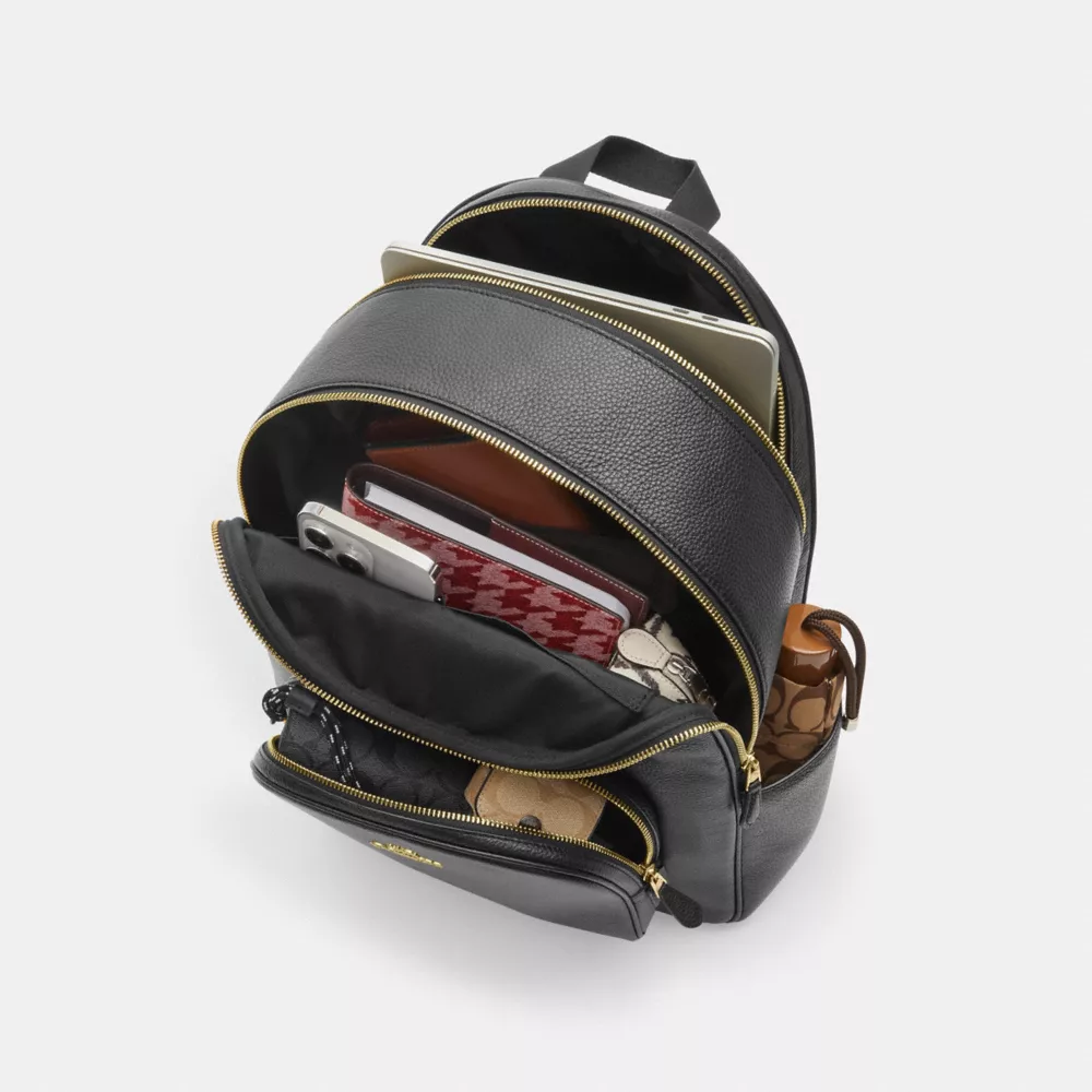 Рюкзак COACH Large Court Backpack In Signature Canvas