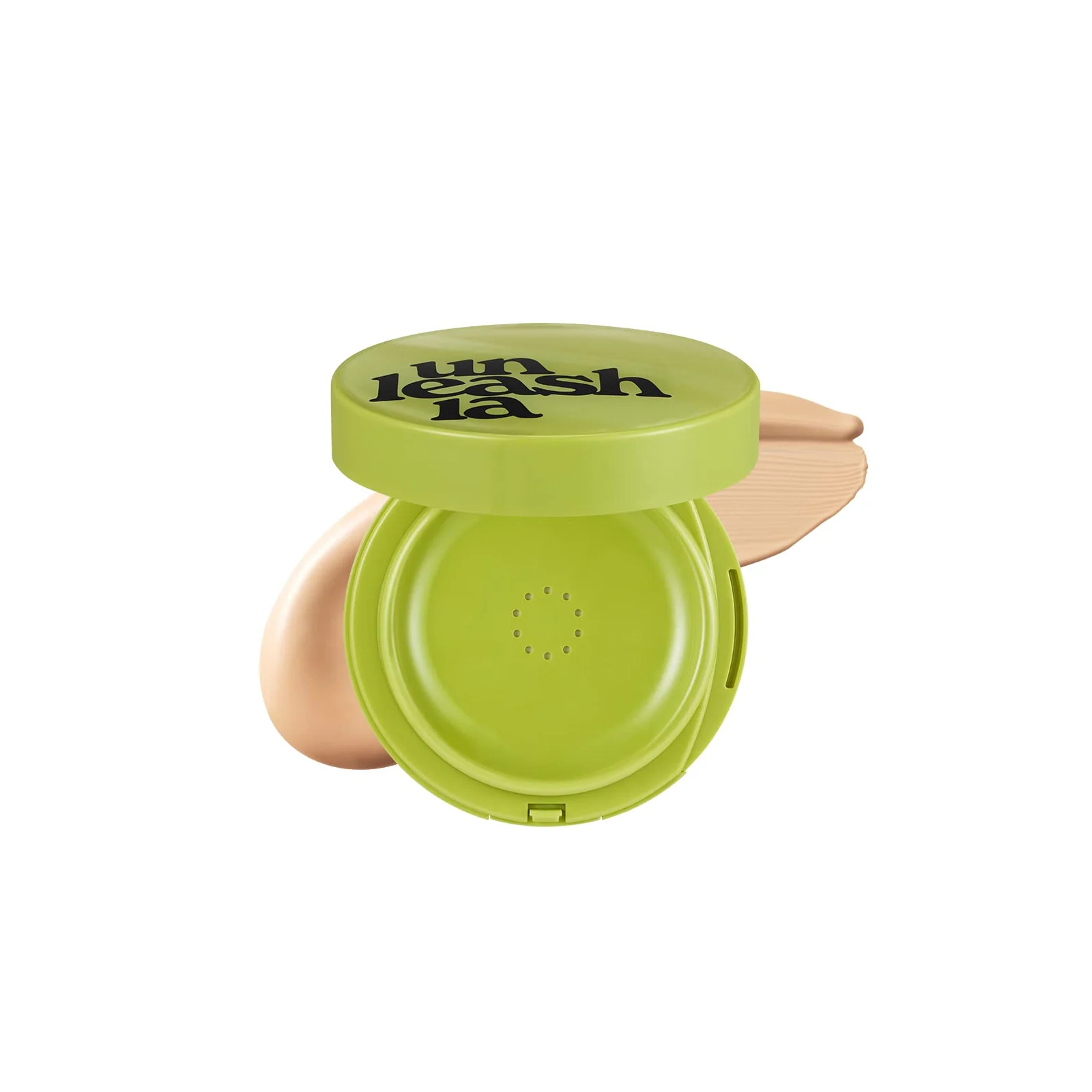 Unleashia, Satin Wear Healthy-Green Cushion, кушон, SPF 30 PA++, оттенок 23 кремовый, 15 г (0,52 унции)