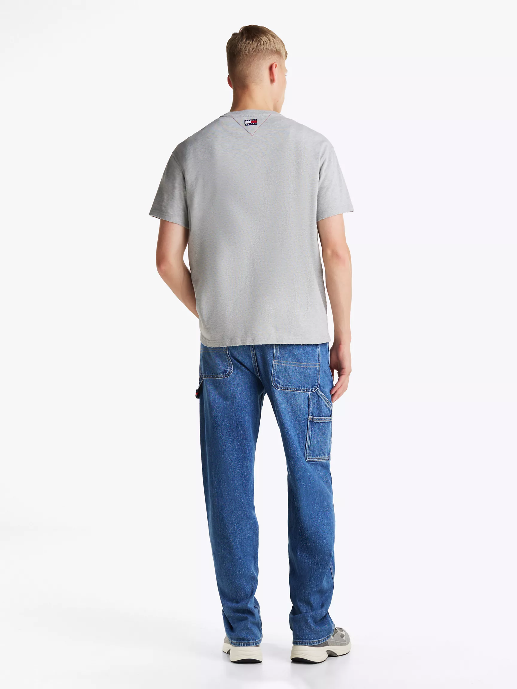 Мужская футболка Tommy Hilfiger, Университетская футболка из выстиранного хлопка с графикой