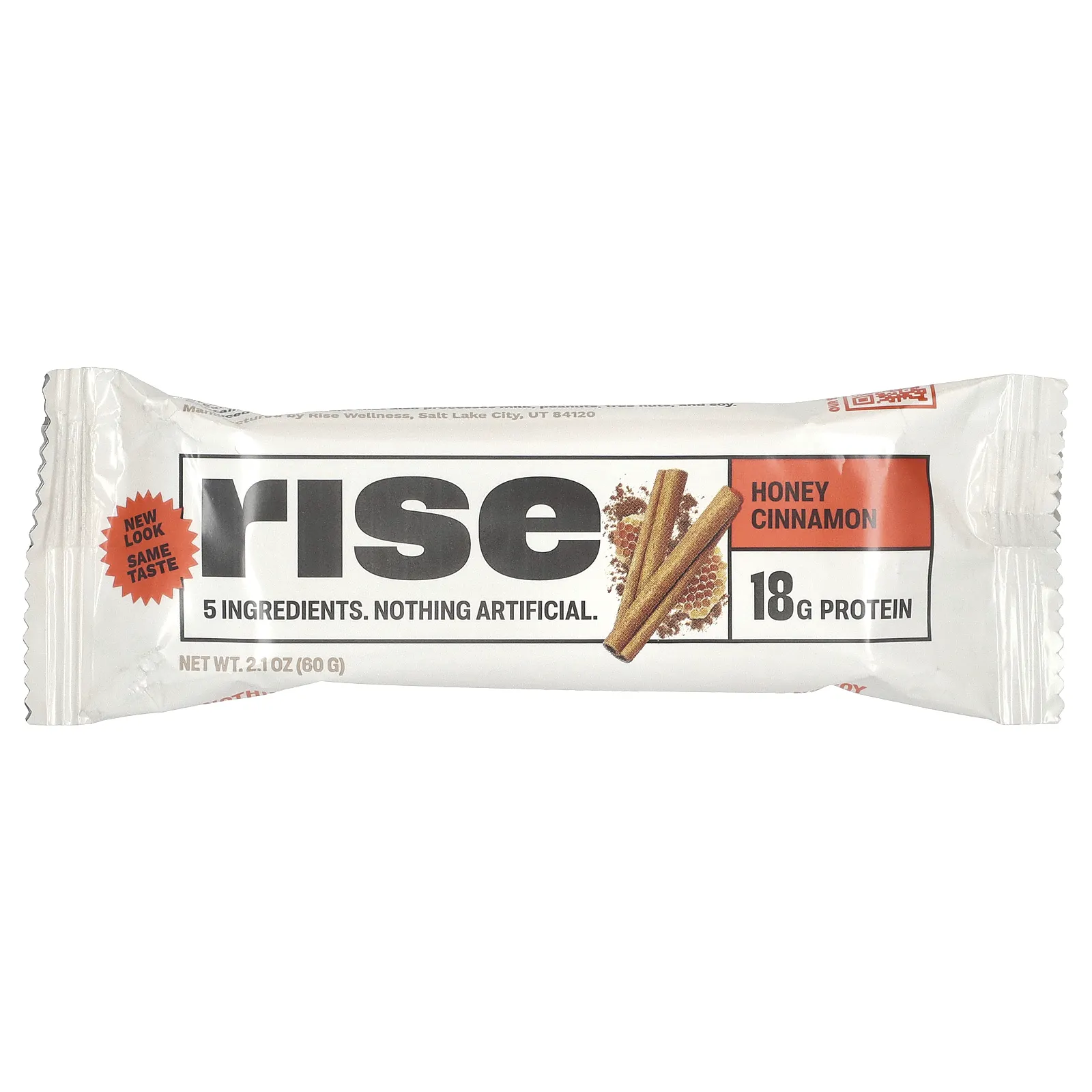Rise Bar, The Simplest Protein Bar, мед и корица, 12 батончиков, 60 г (2,1 унции)