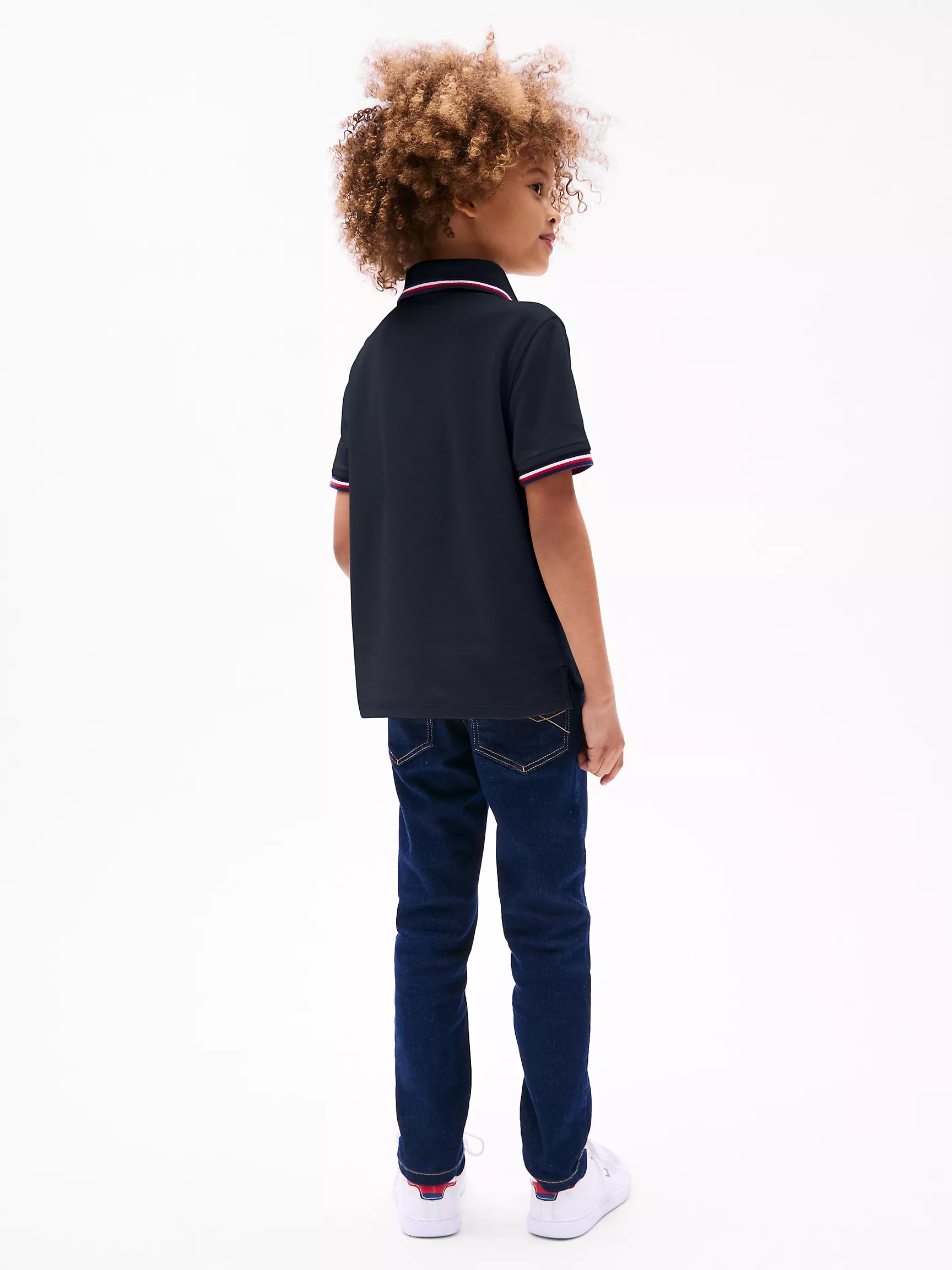 Рубашка-поло для мальчиков Tommy Hilfiger, Детское поло с коротким рукавом и влагоотводящей технологией Tommy