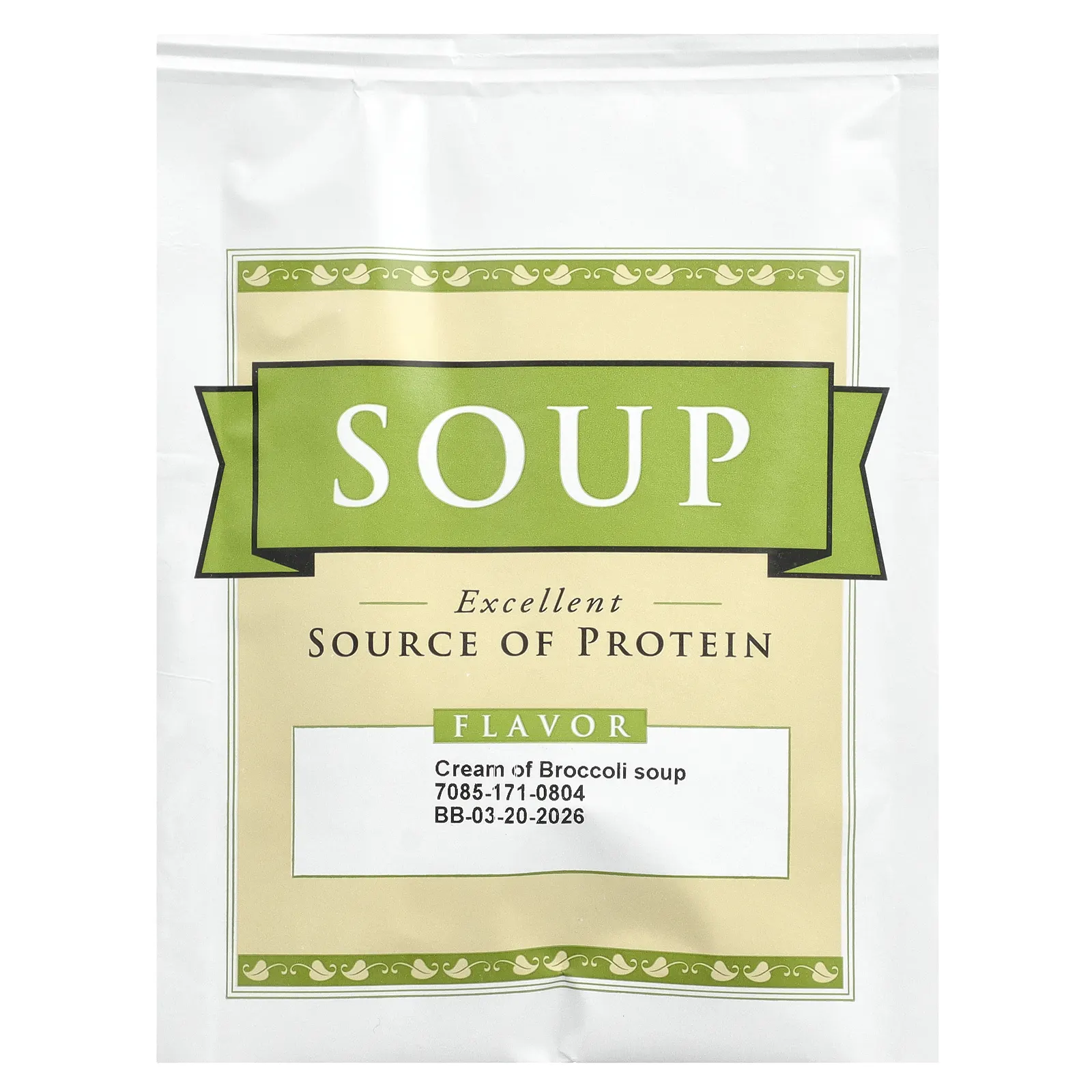 BariWise, Протеиновый суп, крем из брокколи, 7 пакетиков по 23 г (0,81 унции)