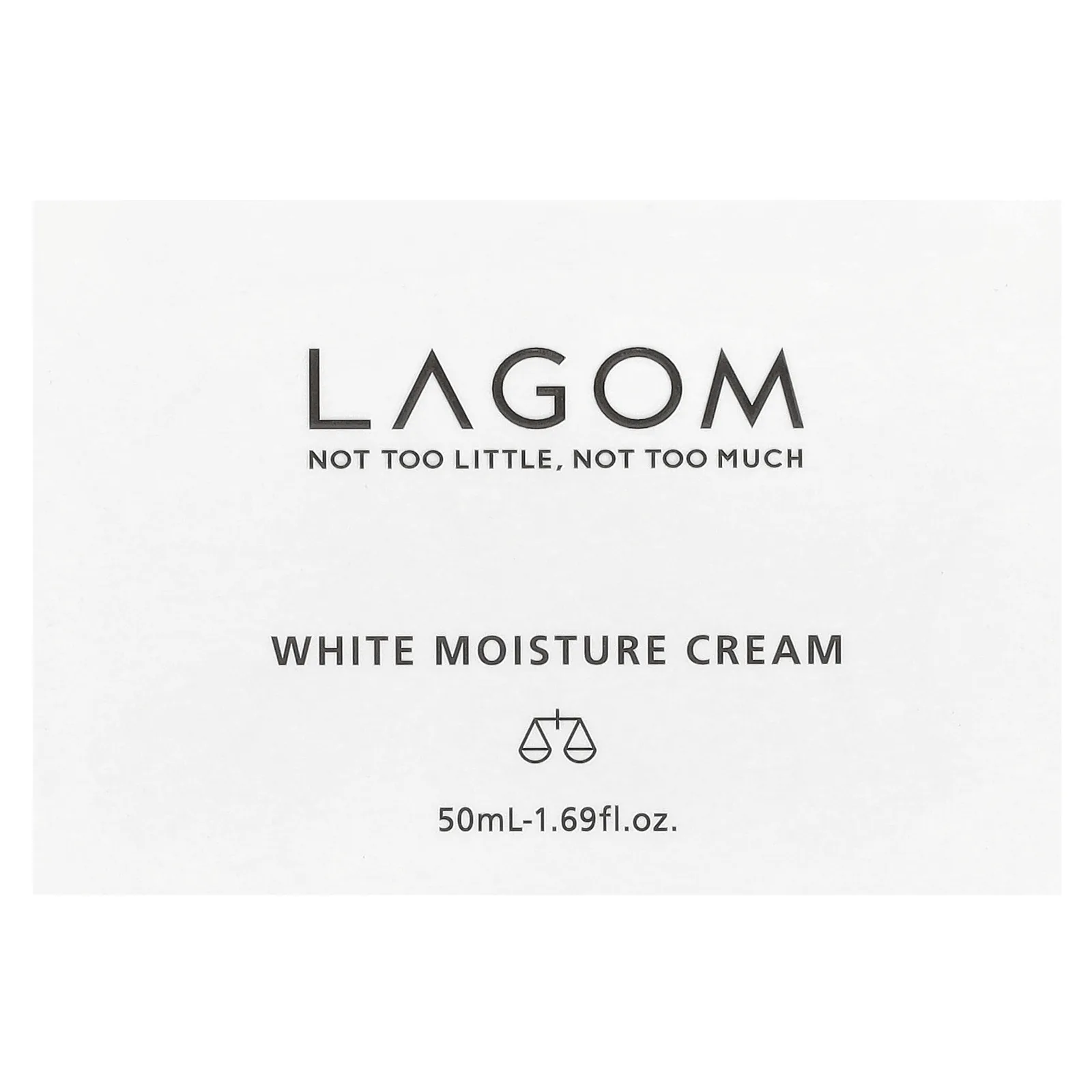 LAGOM, Увлажняющий крем White, 50 мл (1,69 жидк. Унции)