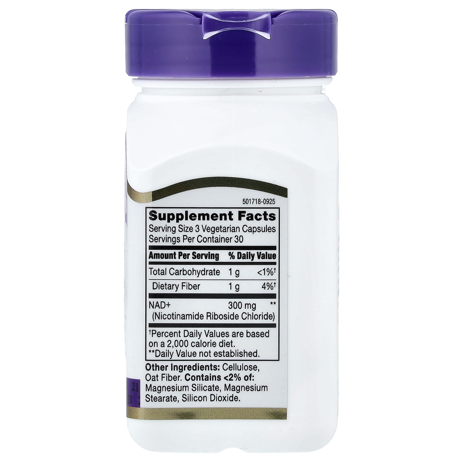 21st Century, НАД+, 90 вегетарианских капсул (100 мг в 1 капсуле)