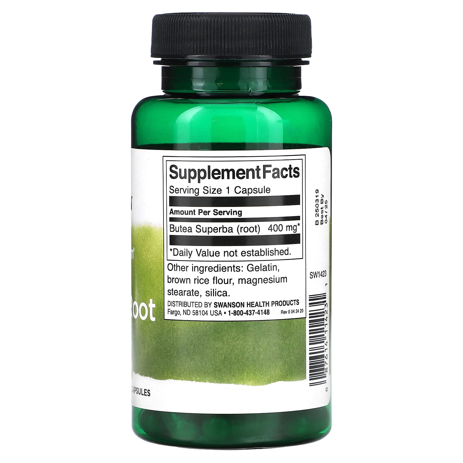 Swanson, Full Spectrum Butea Superba, корень, 400 мг, 60 капсул