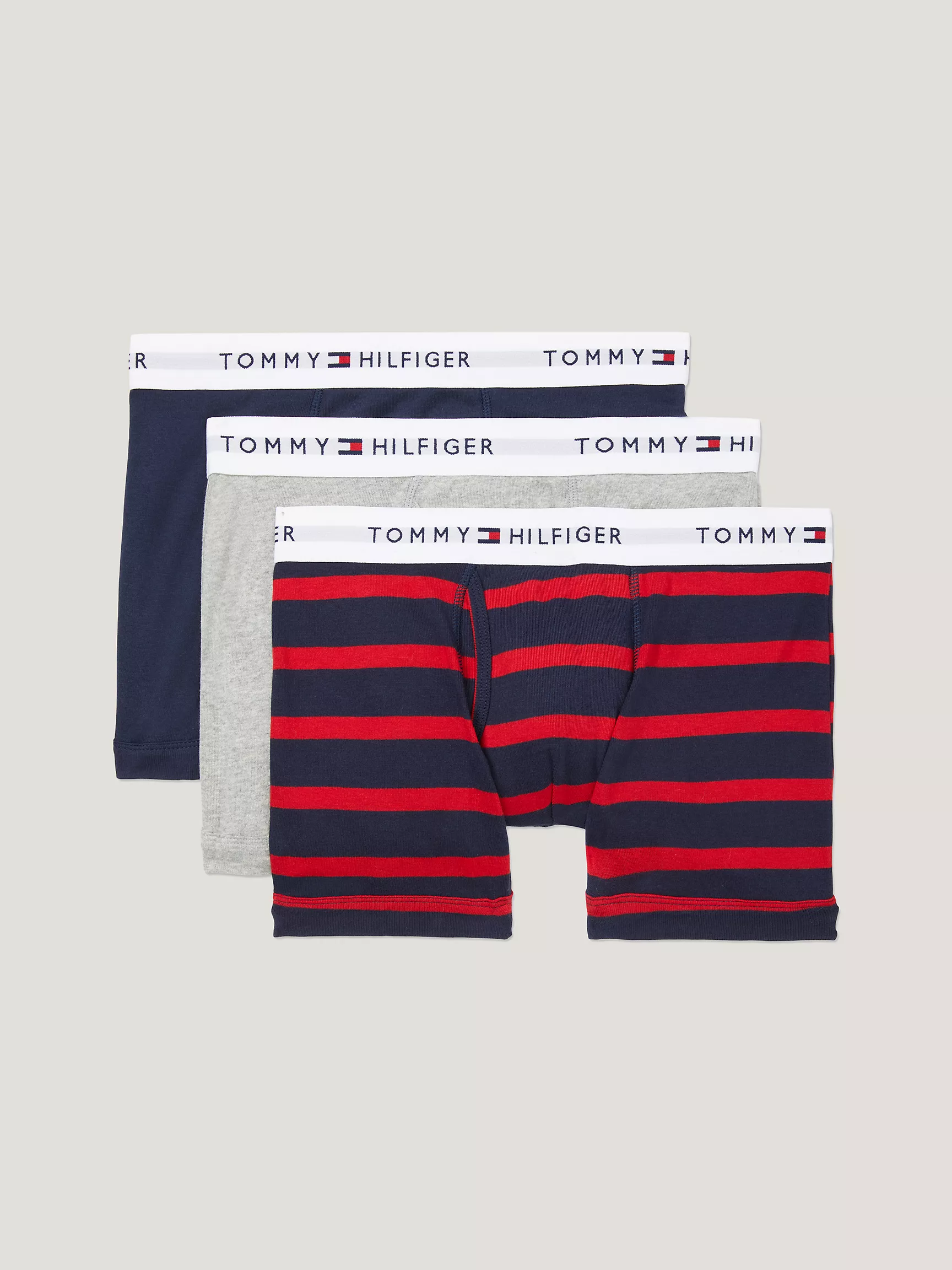 Мужское нижнее белье Tommy Hilfiger, Классические хлопковые трусы-боксёры (набор 3 шт.)