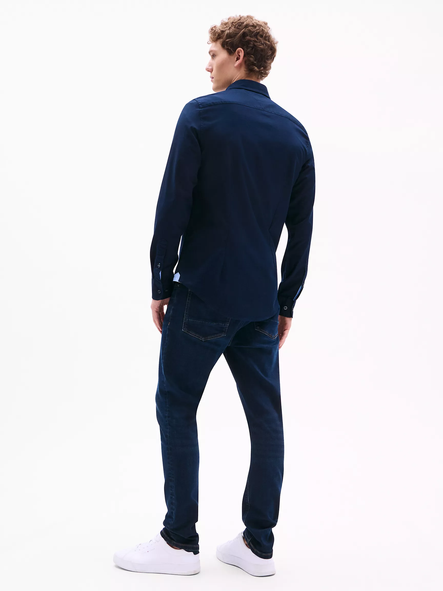 Мужская рубашка Tommy Hilfiger, Приталенная рубашка из оксфорда