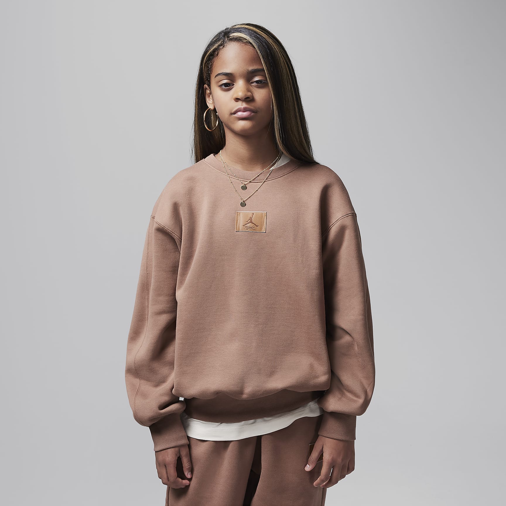 Jordan Flight Essentials Big Kids' Oversized Crew