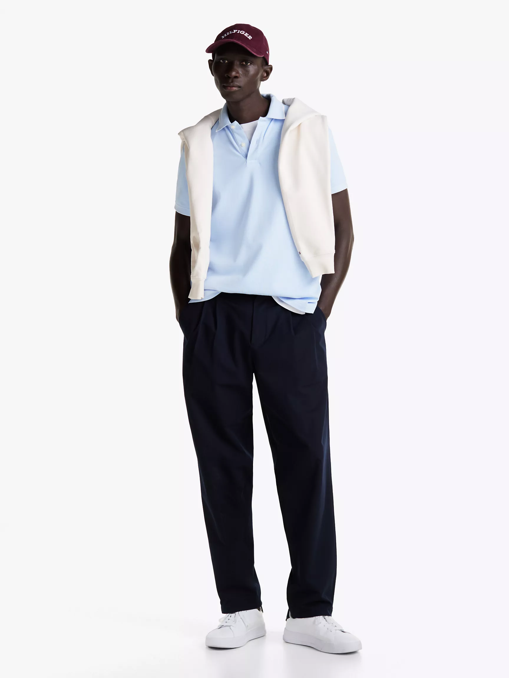 Мужское поло Tommy Hilfiger, Стандартное поло с вышитым логотипом Hilfiger