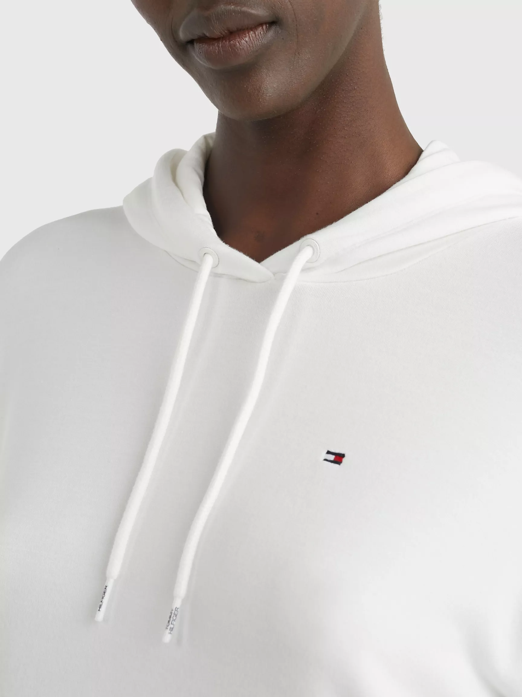 Женское худи Tommy Hilfiger, Укороченное худи для отдыха с полосатым логотипом