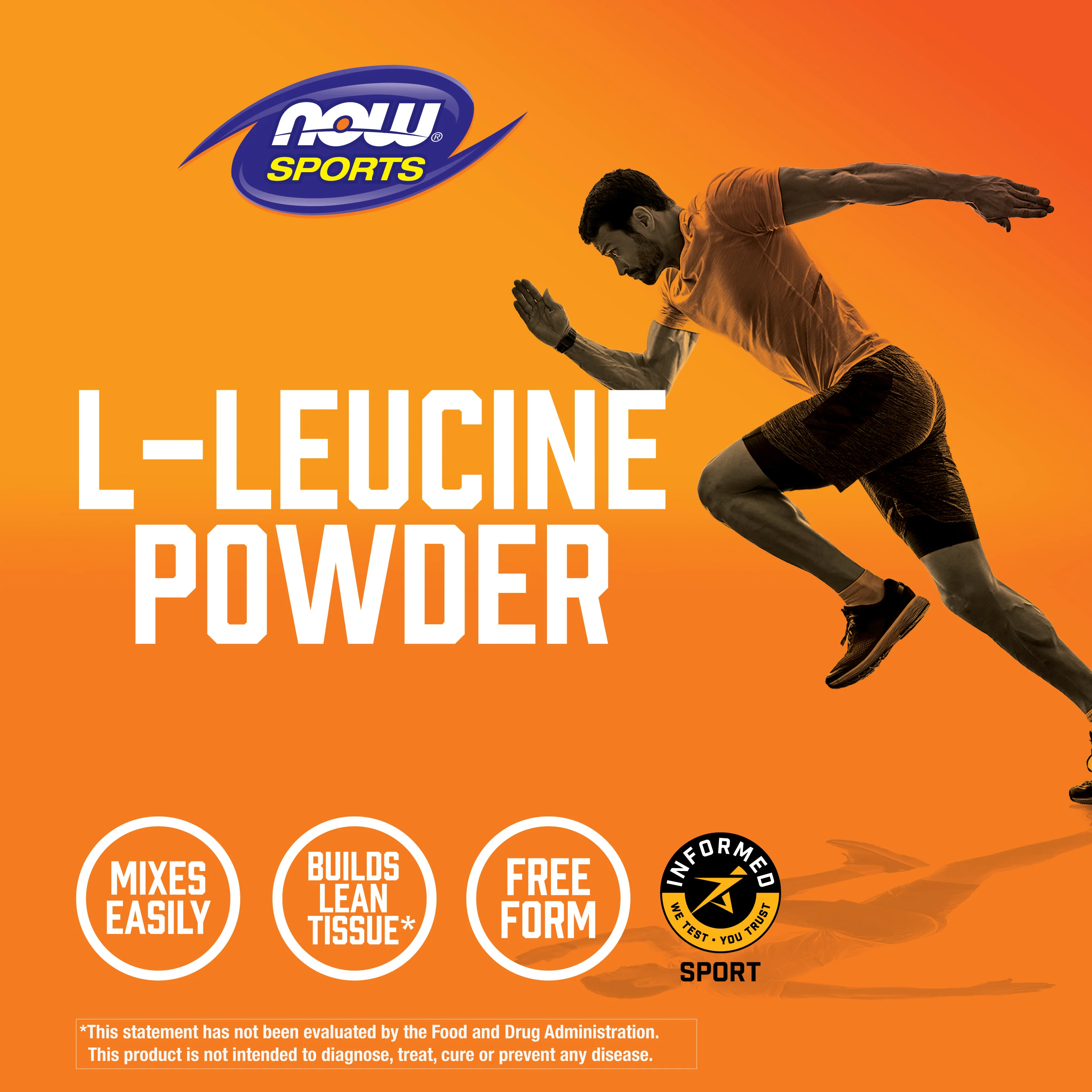 NOW Foods, Sports, порошок L-лейцина, 255 г (9 унций)