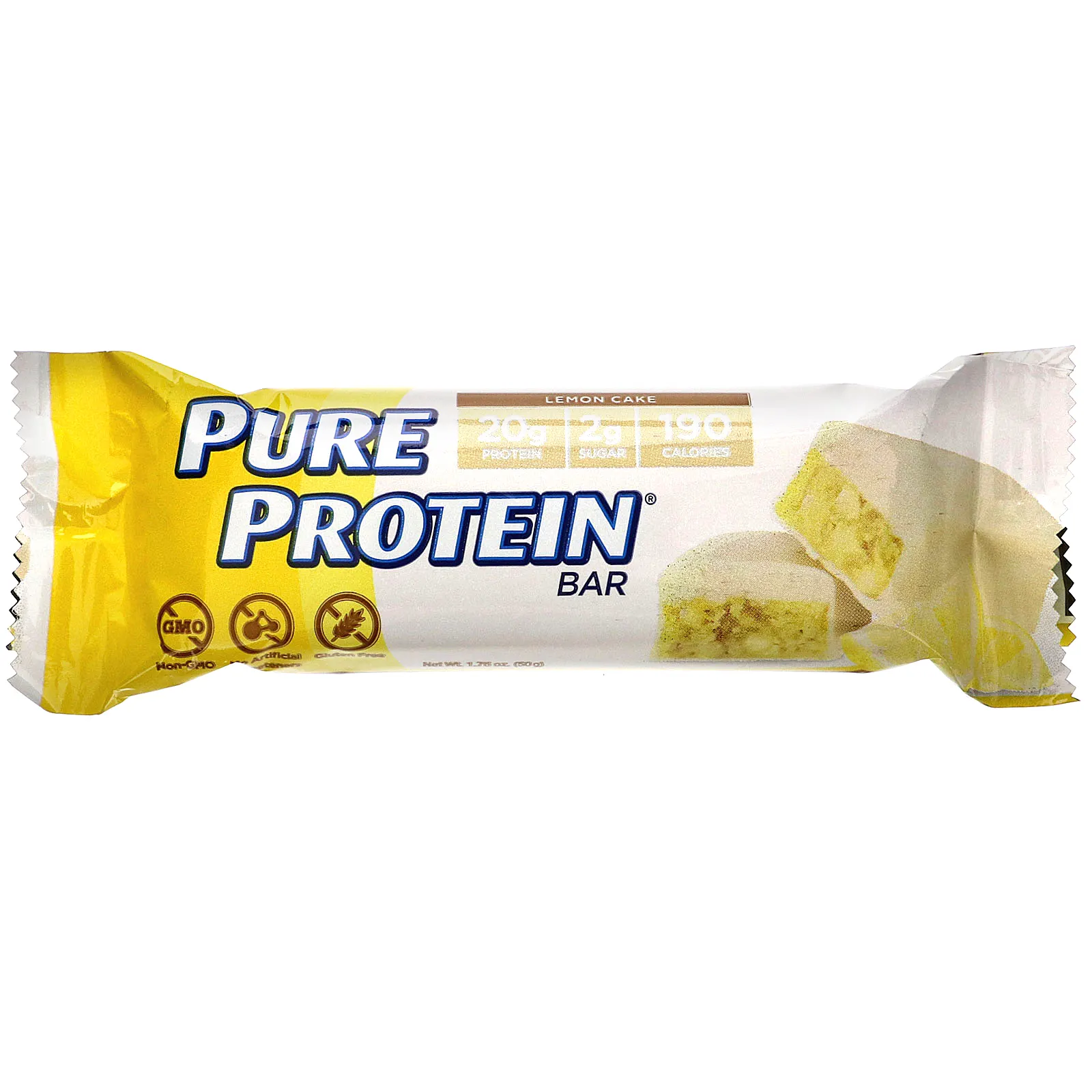 Pure Protein, Батончик с лимонным кексом, 6 шт., 50 г (1,76 унции) каждый