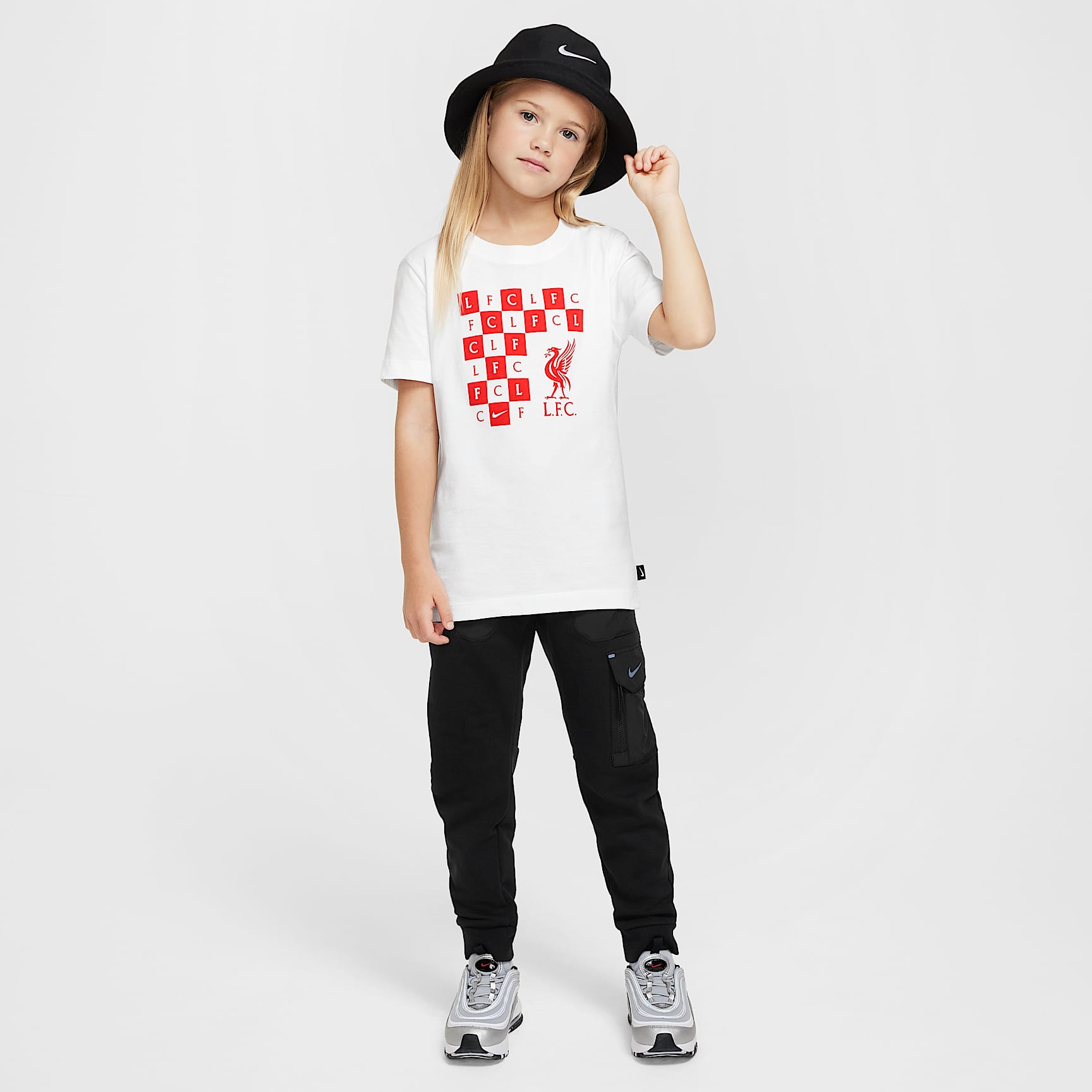 Liverpool FC Big Kids' Nike Soccer Checkered T-Shirt