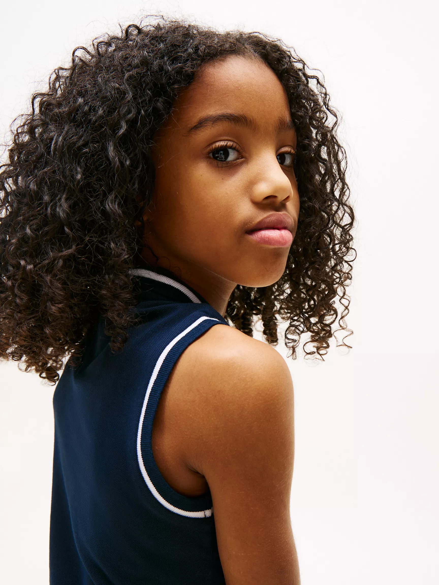 Платье для девочек Tommy Hilfiger, Детское эластичное поло-платье без рукавов