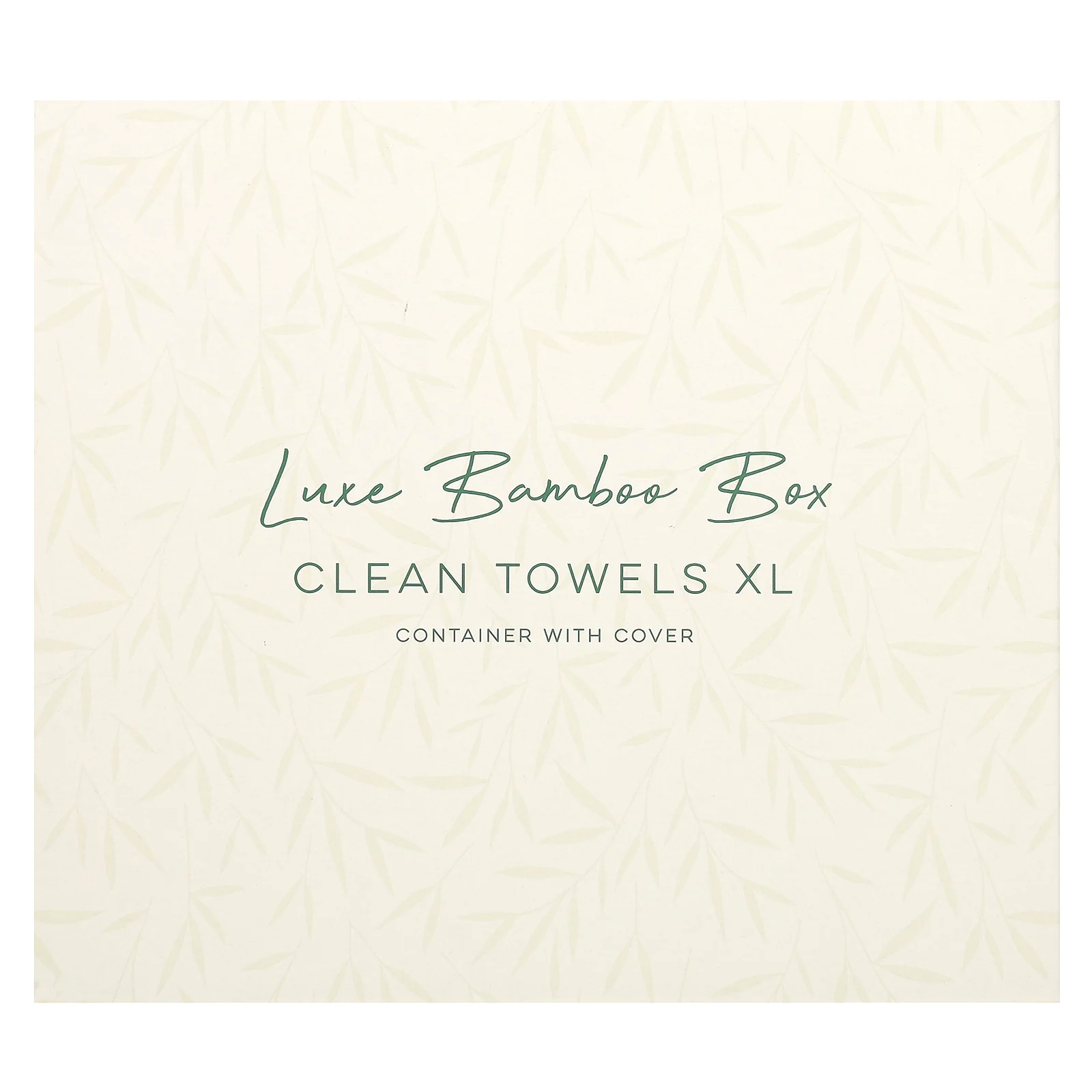 Clean Skin Club, Luxe Bamboo Box, чистые полотенца, размер XL, контейнер с крышкой, 50 шт.